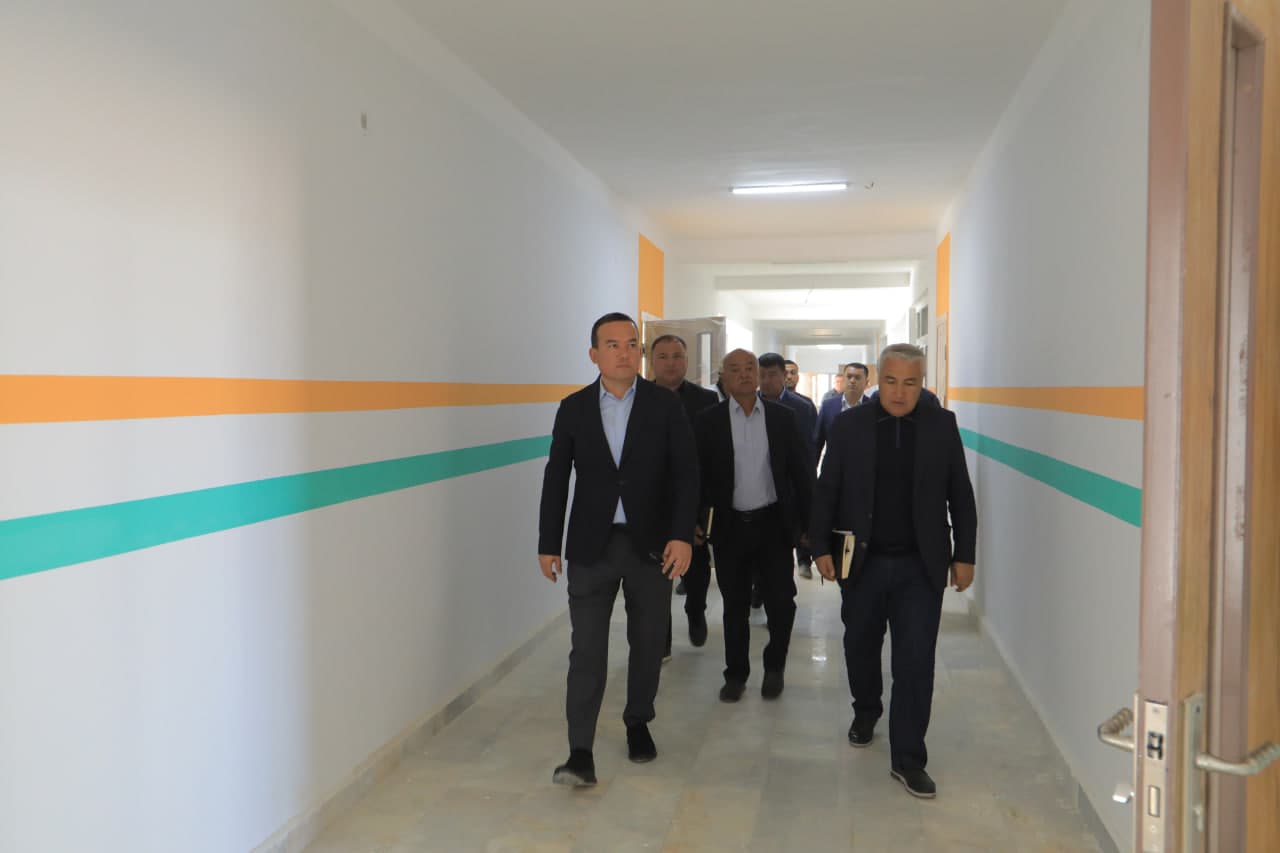 ⚡️ Surxondaryo viloyati hokimi Ulug‘bek Qosimov Angor tumanida qurilish ishlari bilan tanishdi