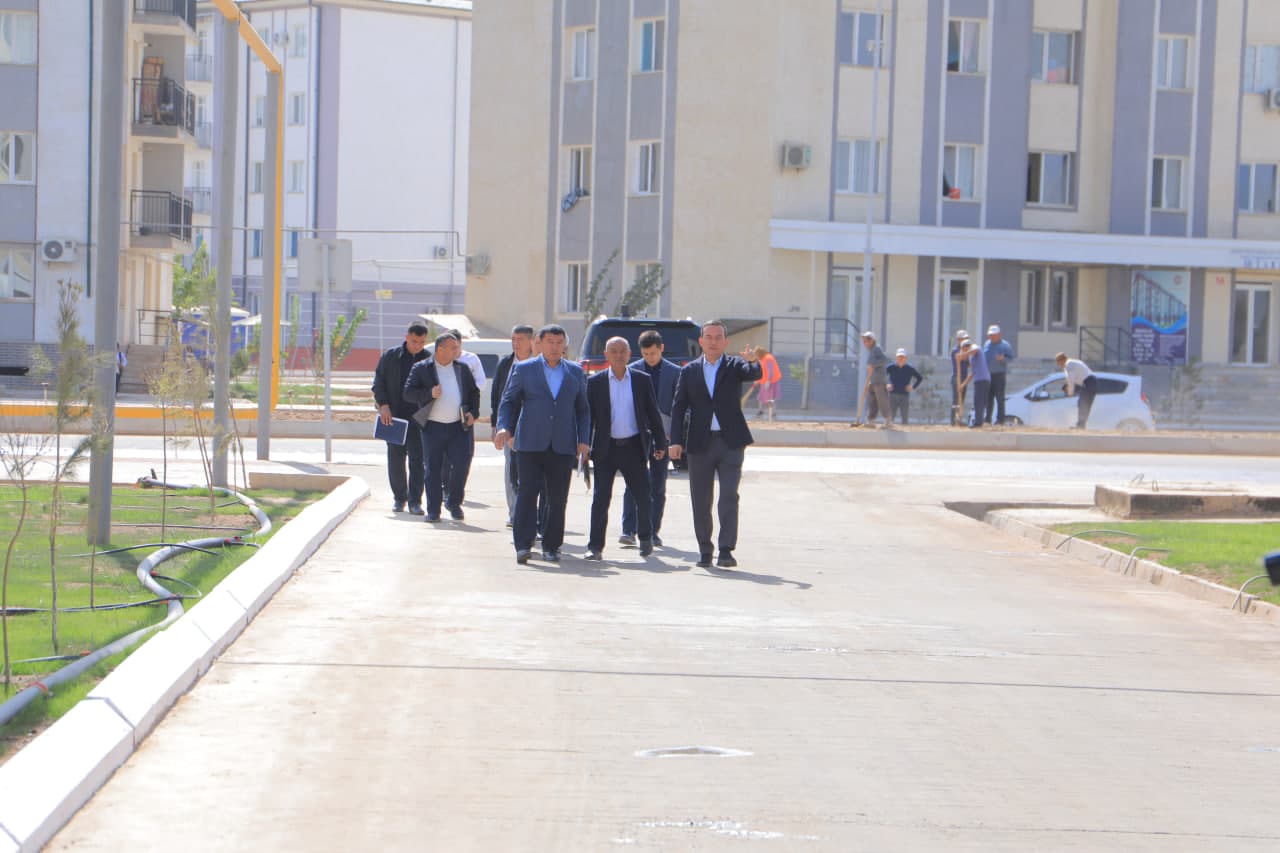 ⚡️ Surxondaryo viloyati hokimi Ulug‘bek Qosimov Angor tumanida qurilish ishlari bilan tanishdi