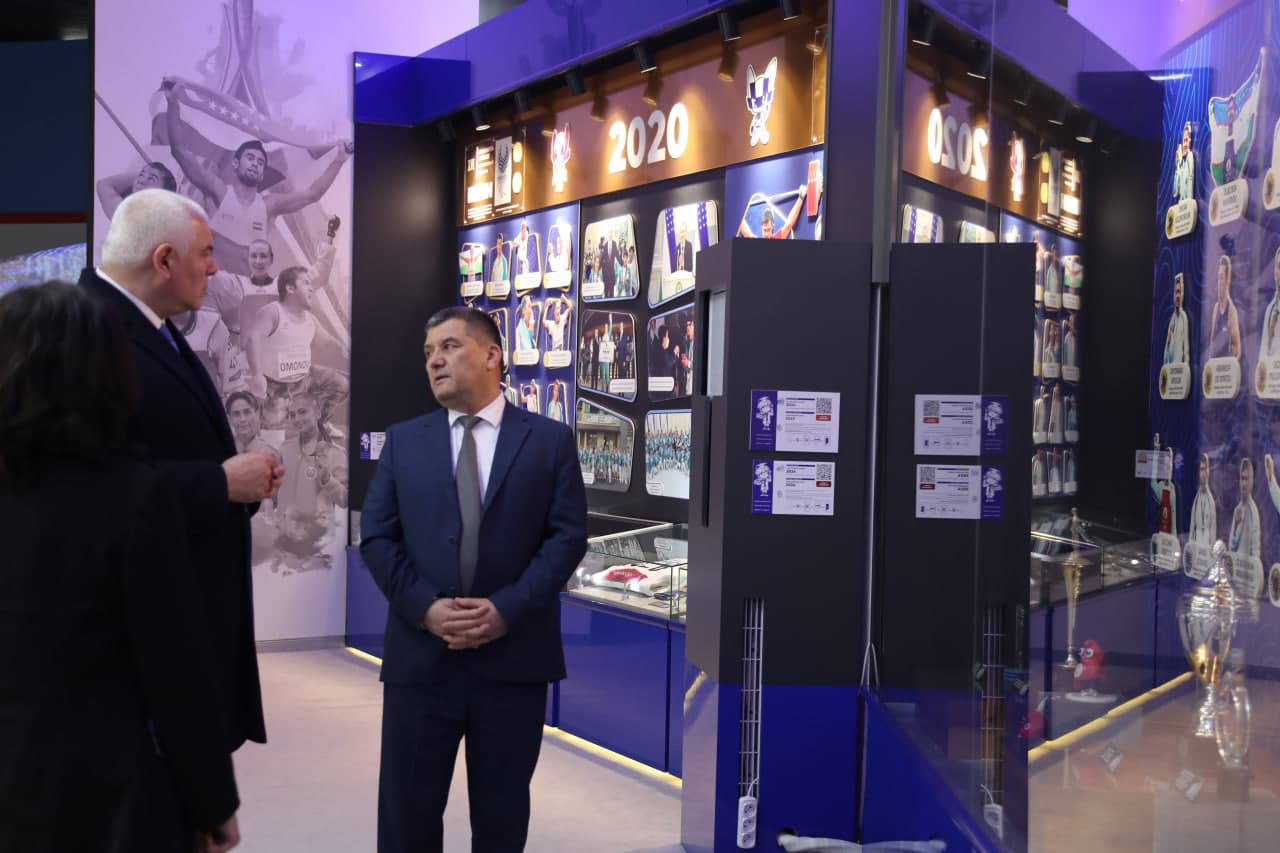 Gruziya Sport vaziri Shalva Gogoladze “Olimpiya va Paralimpiya shon-shuhrati muzeyi” faoliyati bilan tanishtirildi.