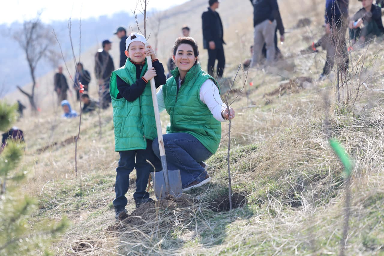 В рамках общенационального проекта «Яшил Макон» прошла массовая озеленительная акция.