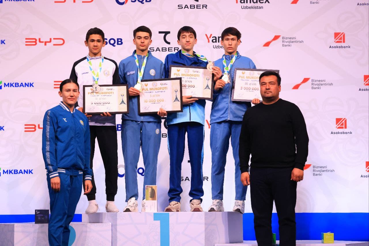 "Prezident Olimpiadasi" doirasida taekvondo WT bo‘yicha ilk kungi g'olib va sovrindorlar nomi ma'lum bo‘ldi