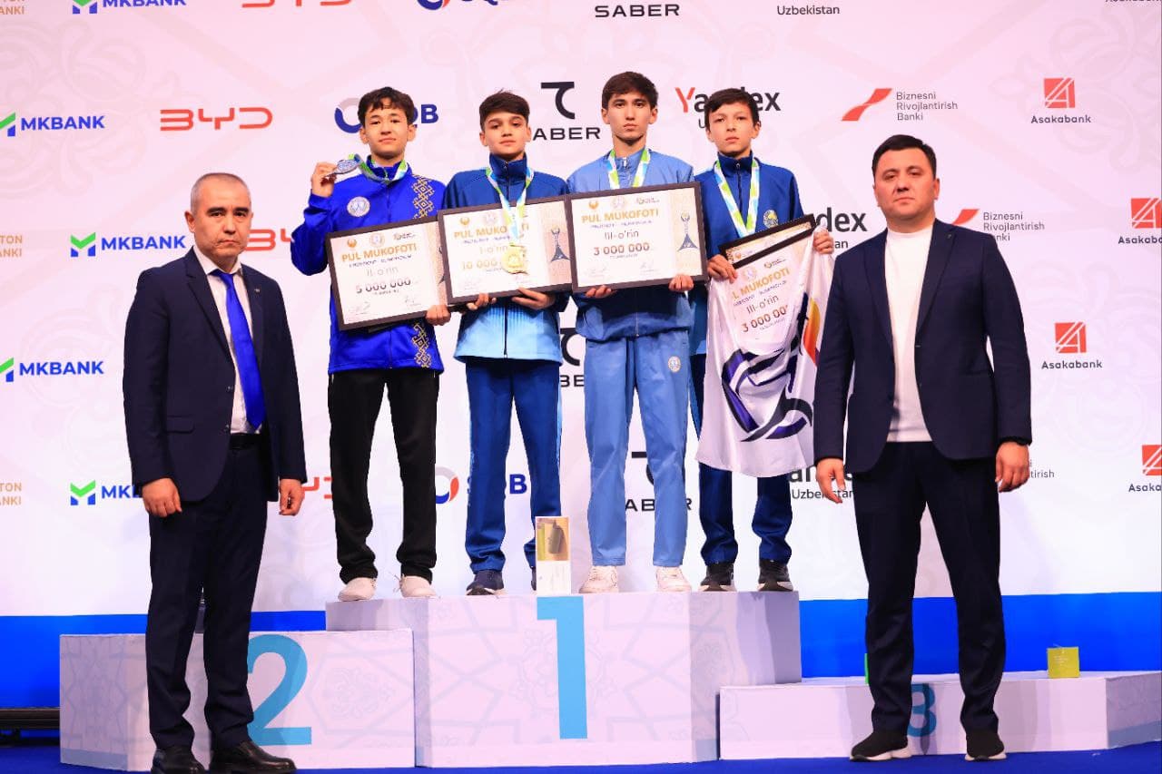 "Prezident Olimpiadasi" doirasida taekvondo WT bo‘yicha ilk kungi g'olib va sovrindorlar nomi ma'lum bo‘ldi