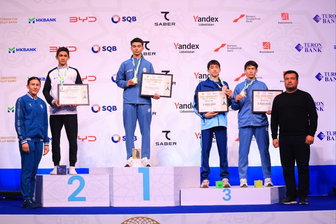 "Prezident Olimpiadasi" doirasida taekvondo WT bo‘yicha ilk kungi g'olib va sovrindorlar nomi ma'lum bo‘ldi