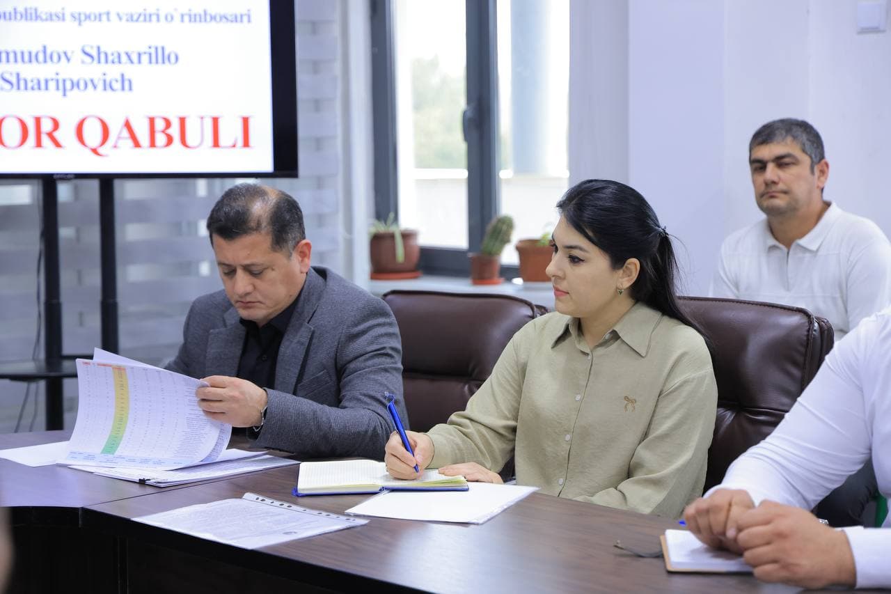 Sport vaziri o‘rinbosari Shaxrillo Maxmudov Buxoroda sayyor qabul o‘tkazdi