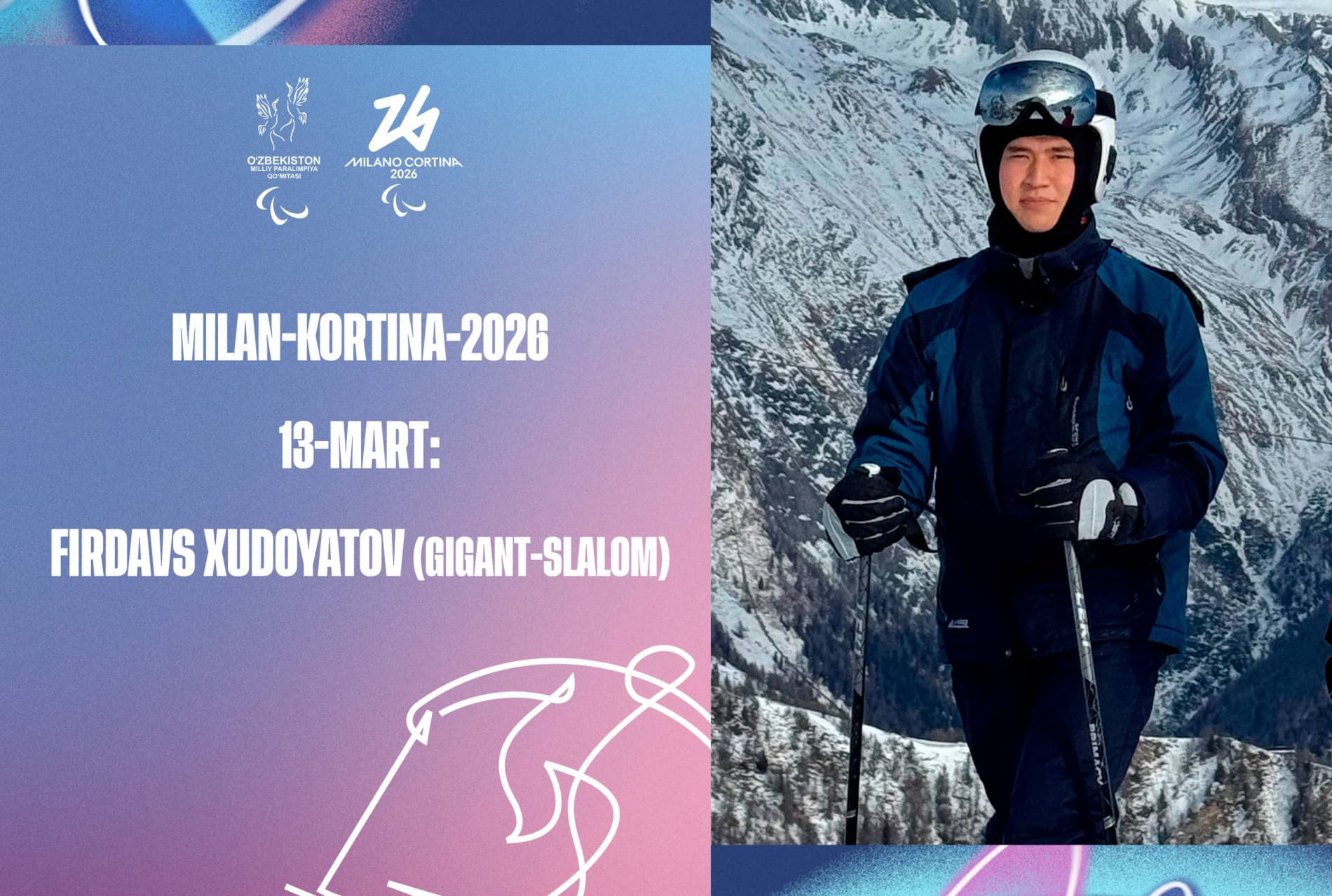 Jonli efir: Milan-Kortina-2026: Bugun Firdavs Xudoyatovga muxlislik qilamiz