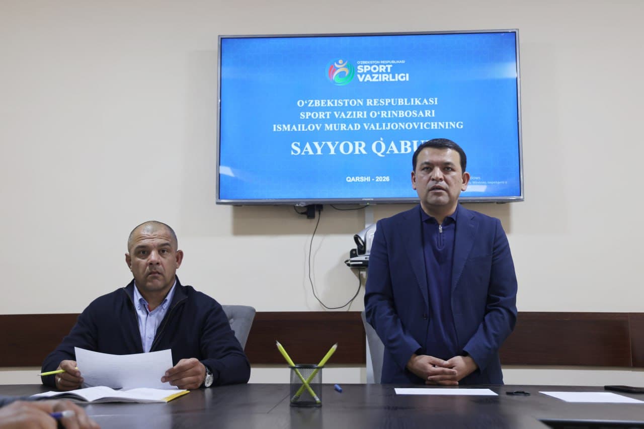 Sayyor qabul: Qashqadaryoda sport sohasi muammolari joyida o‘rganildi: vazir o‘rinbosari ishtirokida sayyor qabul o‘tkazildi