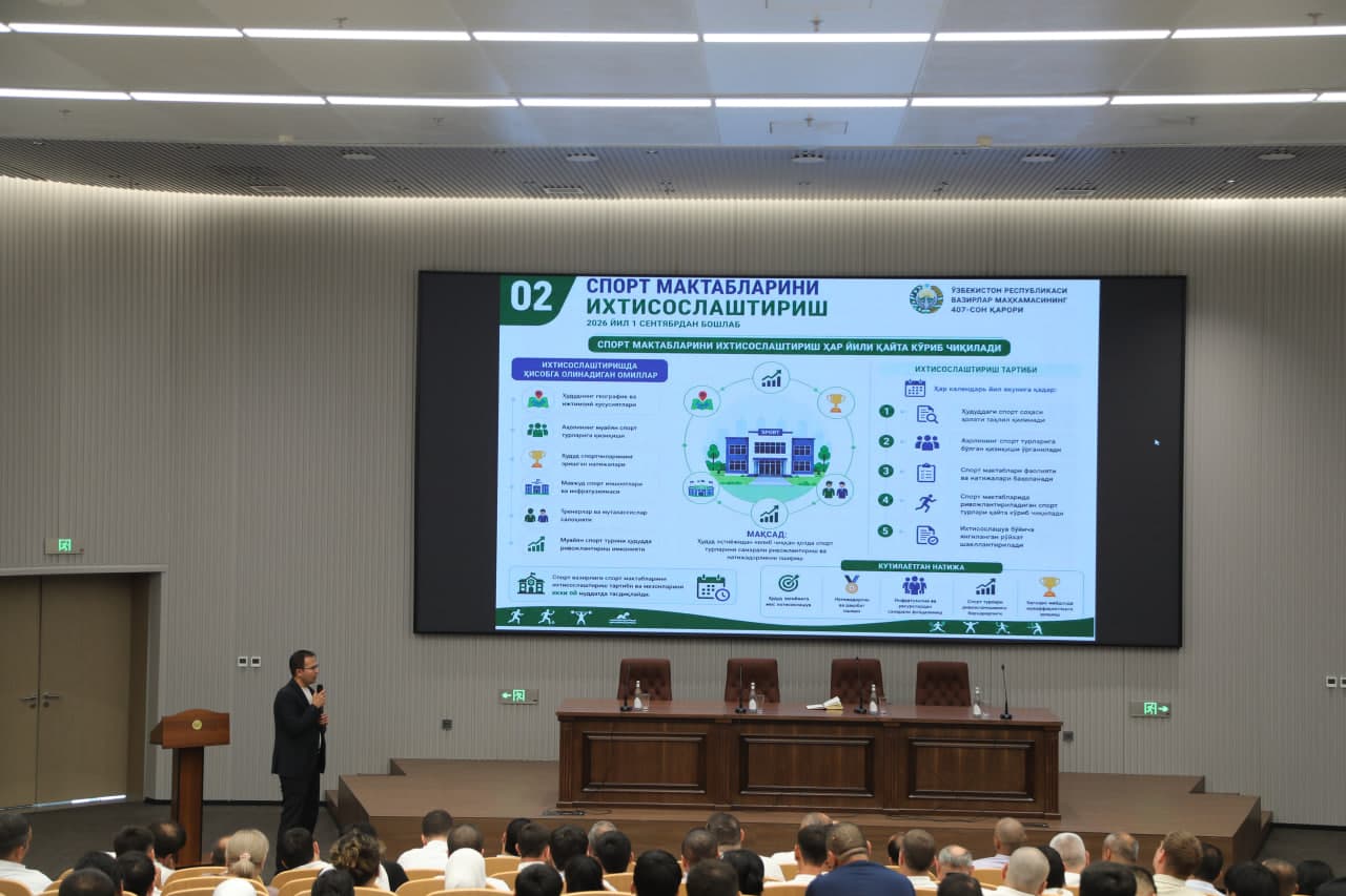 Toshkent shahrining ommaviy sport va seleksiyaga javobgar mas’ullari uchun o‘quv-seminar o‘tkazildi