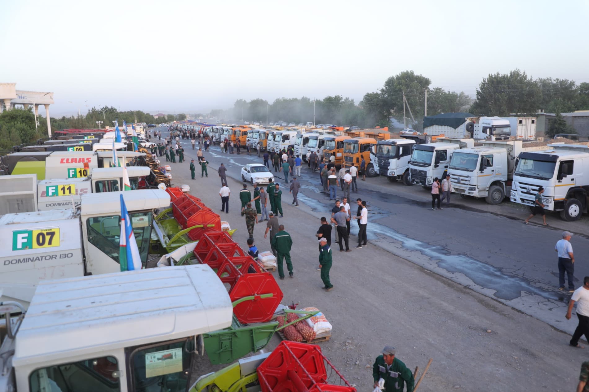 G‘alla o‘rim-yig‘imiga tayyorlangan kombayn va boshqa transport vositalarning texnik holatini ko‘zdan kechirildi