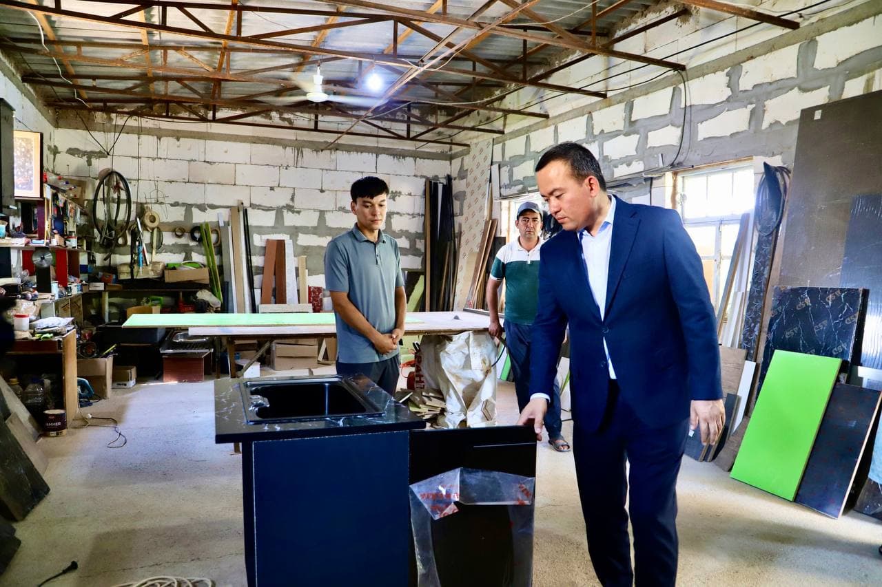 Сурхондарё вилояти ҳокими Улуғбек Қосимов Бандихон туманига ташрифи