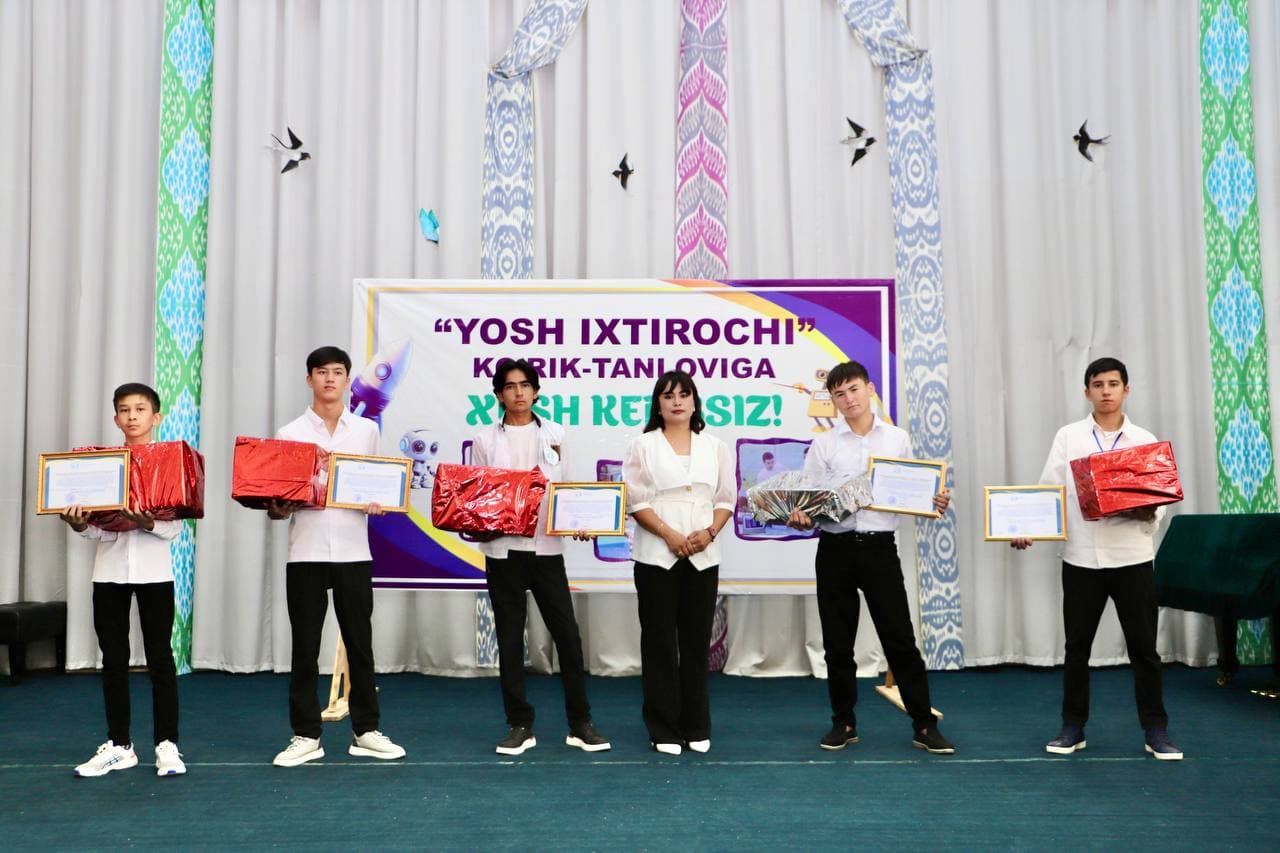 "YOSH IXTIROCHILAR" KO'RIK-TANLOVINING VILOYAT BOSQICHI O'TKAZILDI
