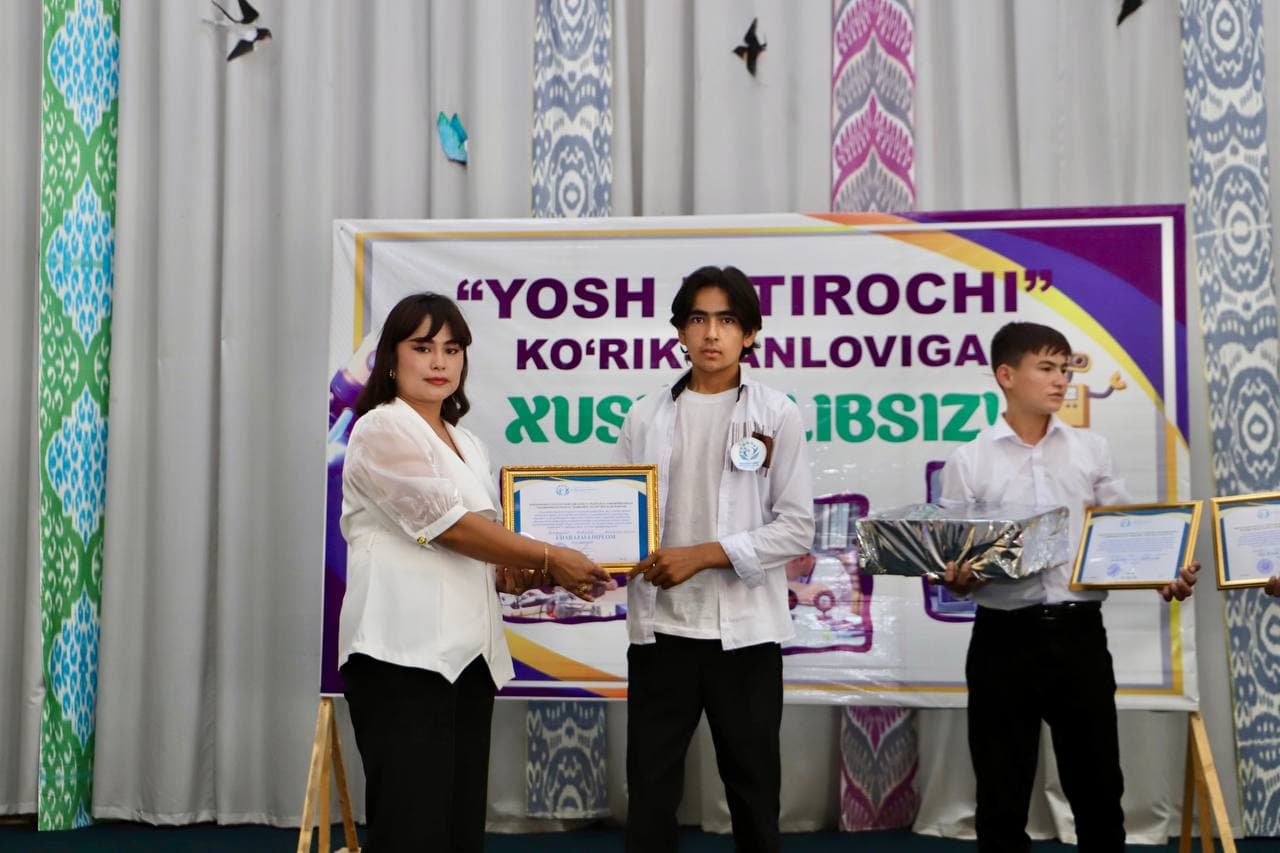 "YOSH IXTIROCHILAR" KO'RIK-TANLOVINING VILOYAT BOSQICHI O'TKAZILDI
