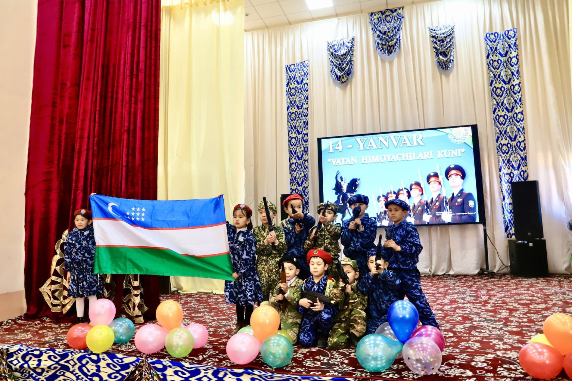 Ватанни мардлар қўриқлайди: Бандихон туманида 14-январ "Ватан ҳимоячилари куни" муносабати билан байрам тадбири ўтказилди