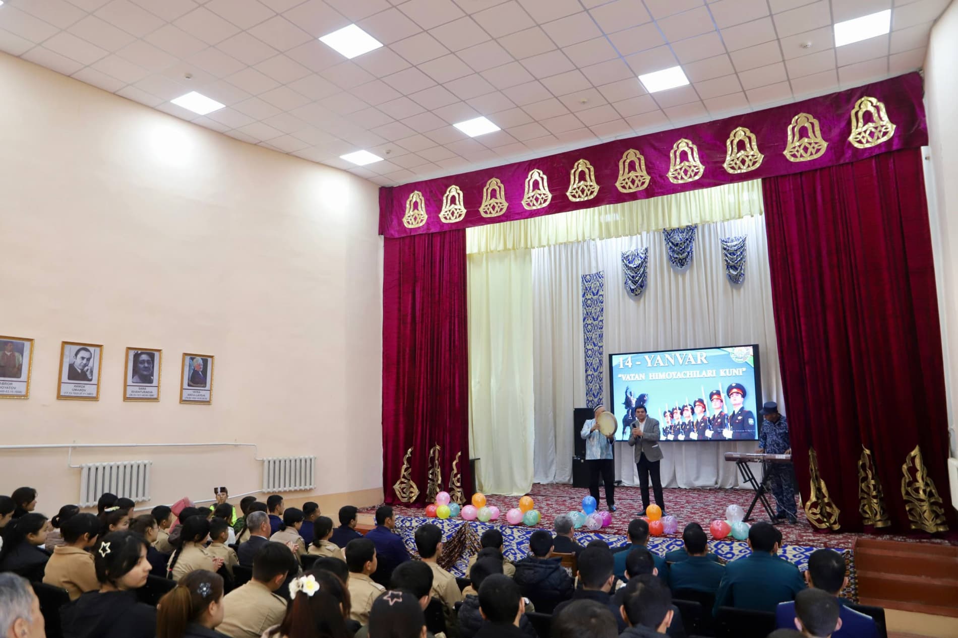 Ватанни мардлар қўриқлайди: Бандихон туманида 14-январ "Ватан ҳимоячилари куни" муносабати билан байрам тадбири ўтказилди