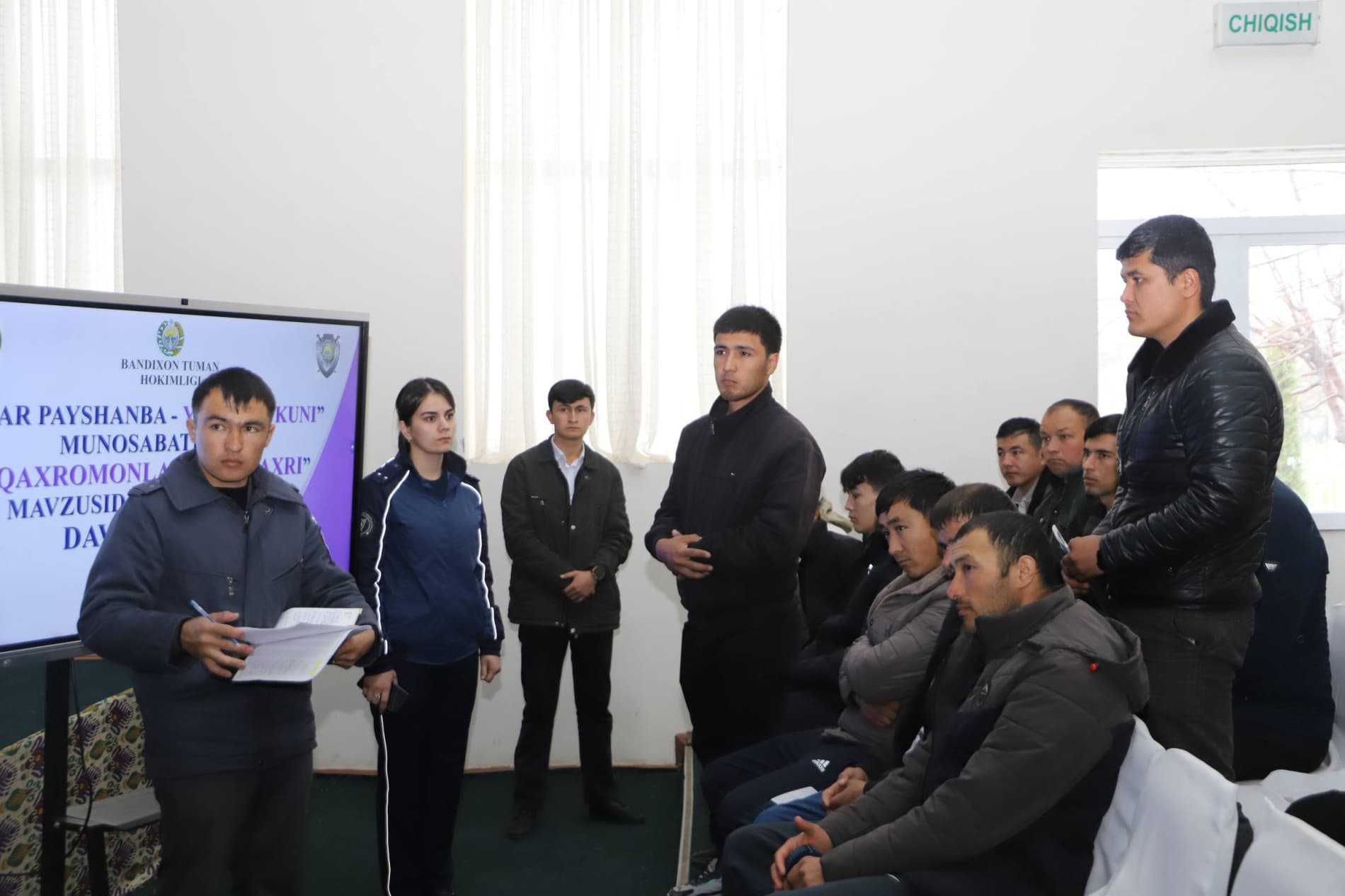 Бандихонда оталиққа олинган ёшлар билан учрашув ташкил этилди