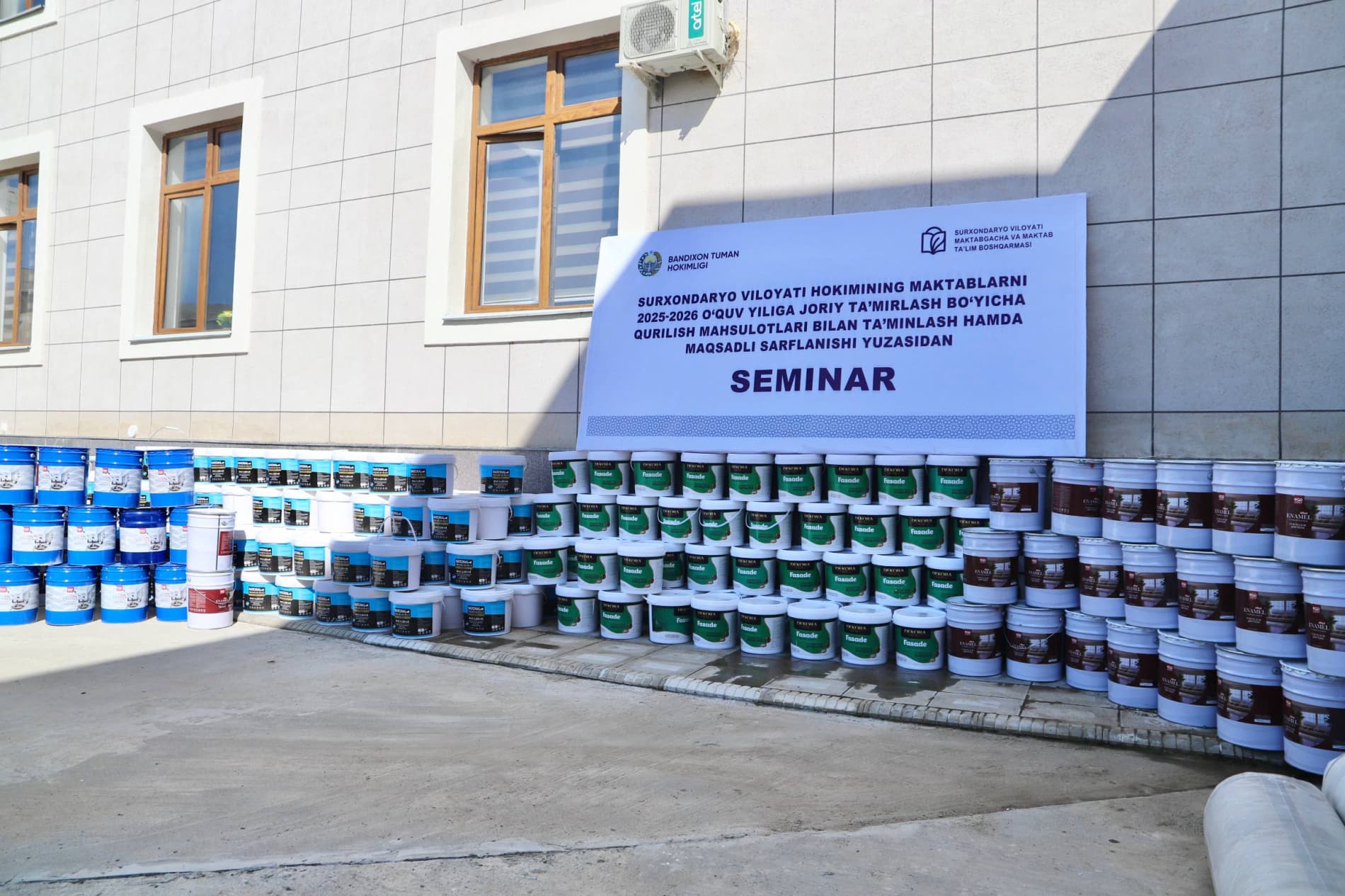 Bandixon tumanida maktablarni yangi o‘quv yiliga tayyorlash ishlari boshlandi
