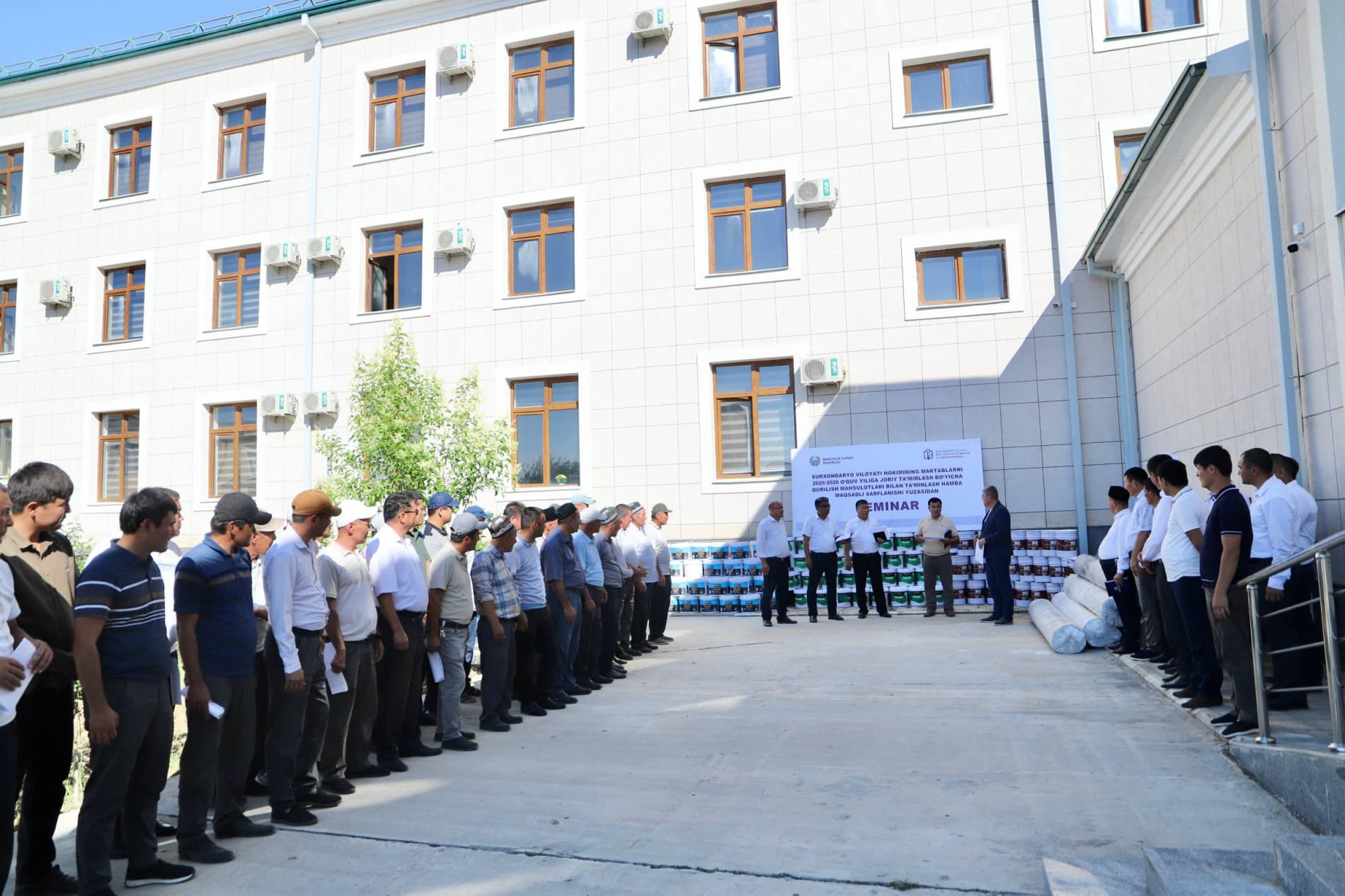 Bandixon tumanida maktablarni yangi o‘quv yiliga tayyorlash ishlari boshlandi