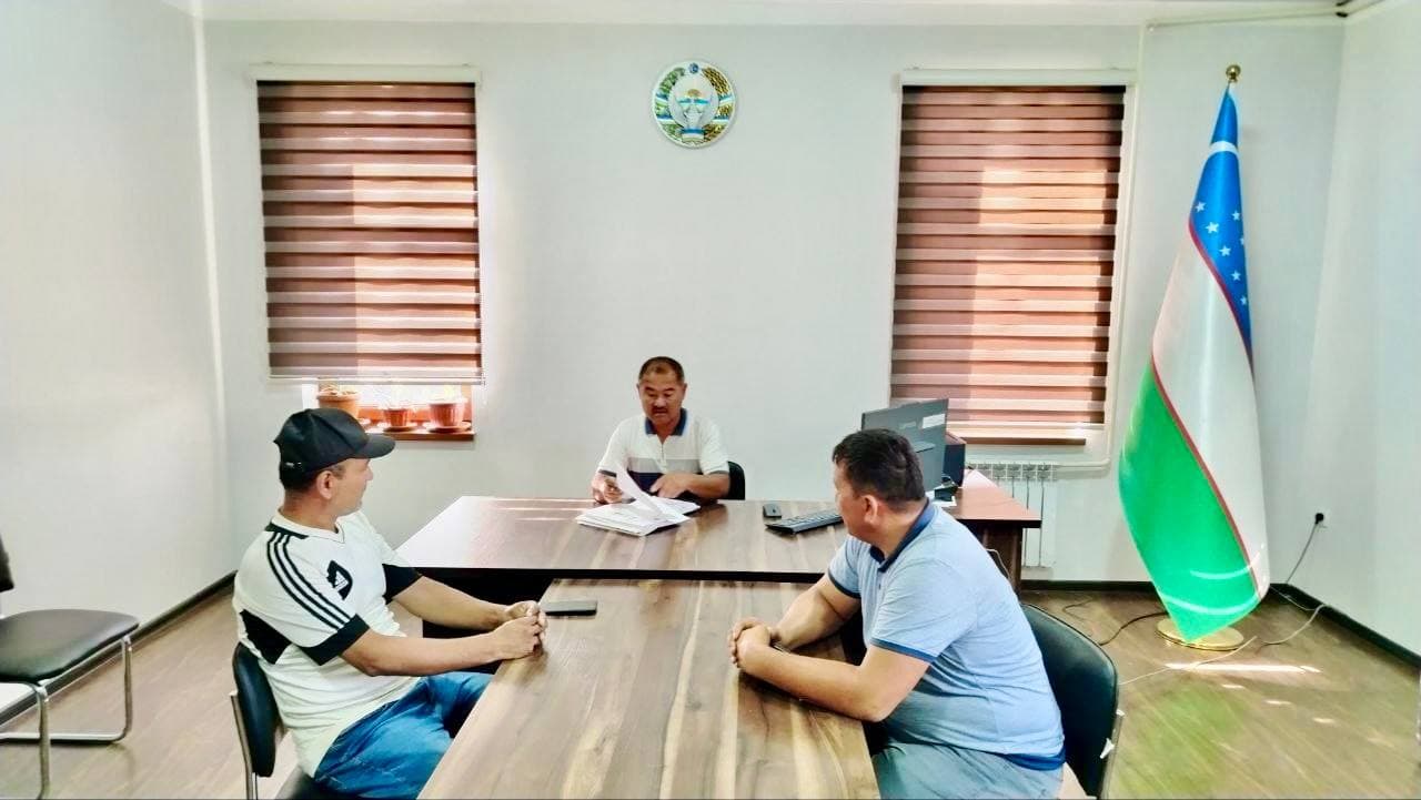 Bandixonda tuman hokimining o'rinbosarlari tomonidan shaxsiy qabullar o'tkazilmoqda