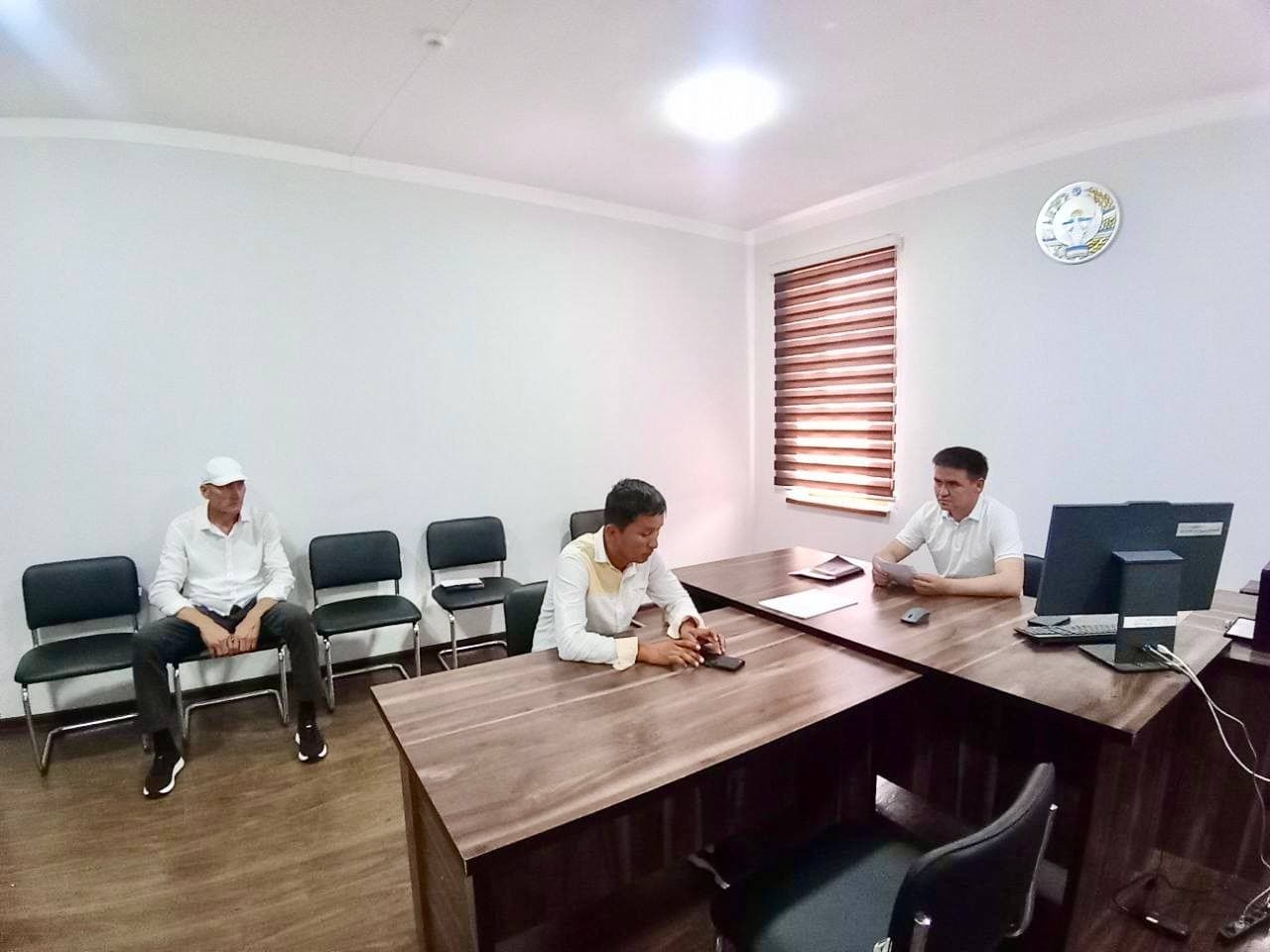 Bandixon tuman hokimining o'rinbosarlari tomonidan shaxsiy qabullar davom etmoqda
