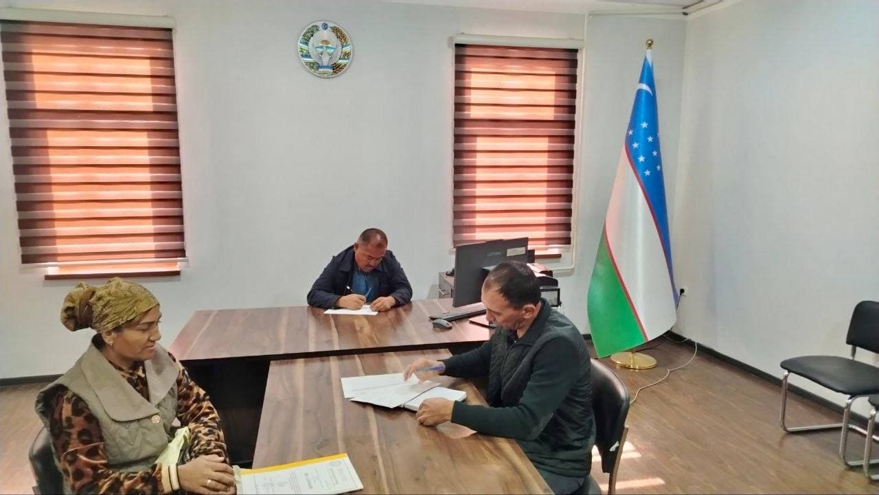Bandixonda tuman hokimining o’rinbosarlari tomonidan shaxsiy qabullar o’tkazilmoqda
