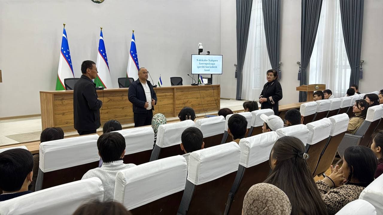Jarqo‘rg‘on tuman hokimligida “9-dekabr – Xalqaro korrupsiyaga qarshi kurash” kuniga bag‘i