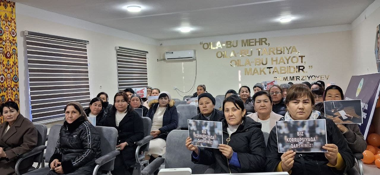 Biz korrupsiyaga qarshimiz!