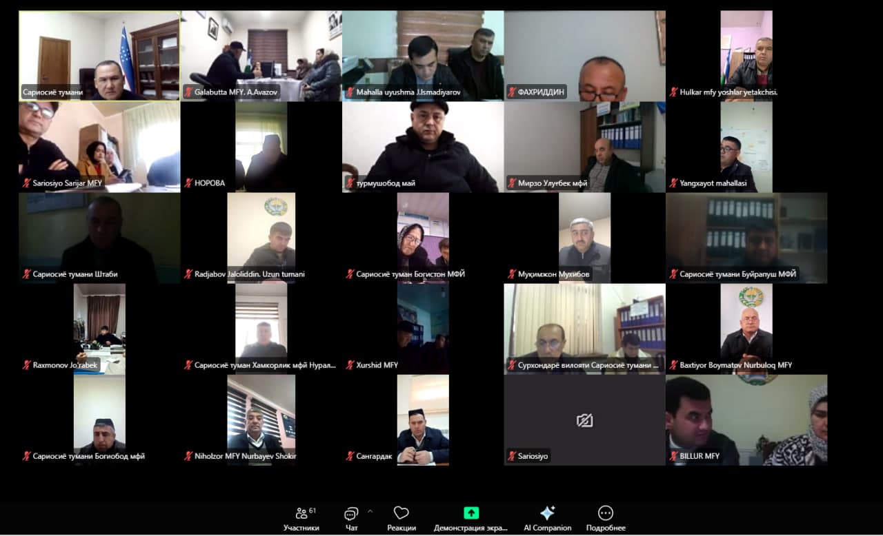 Маҳалла еттилигига кунлик топшириқ ва вазифалар белгилаб берилди