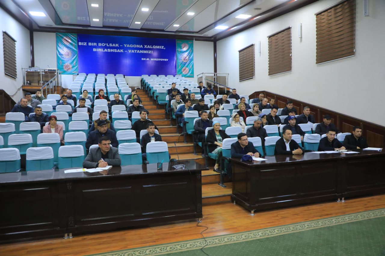 Cариосиё туманида аҳоли ва қишлоқ хўжалигини рўйхатга олиш жараёнлари муҳокама қилинди