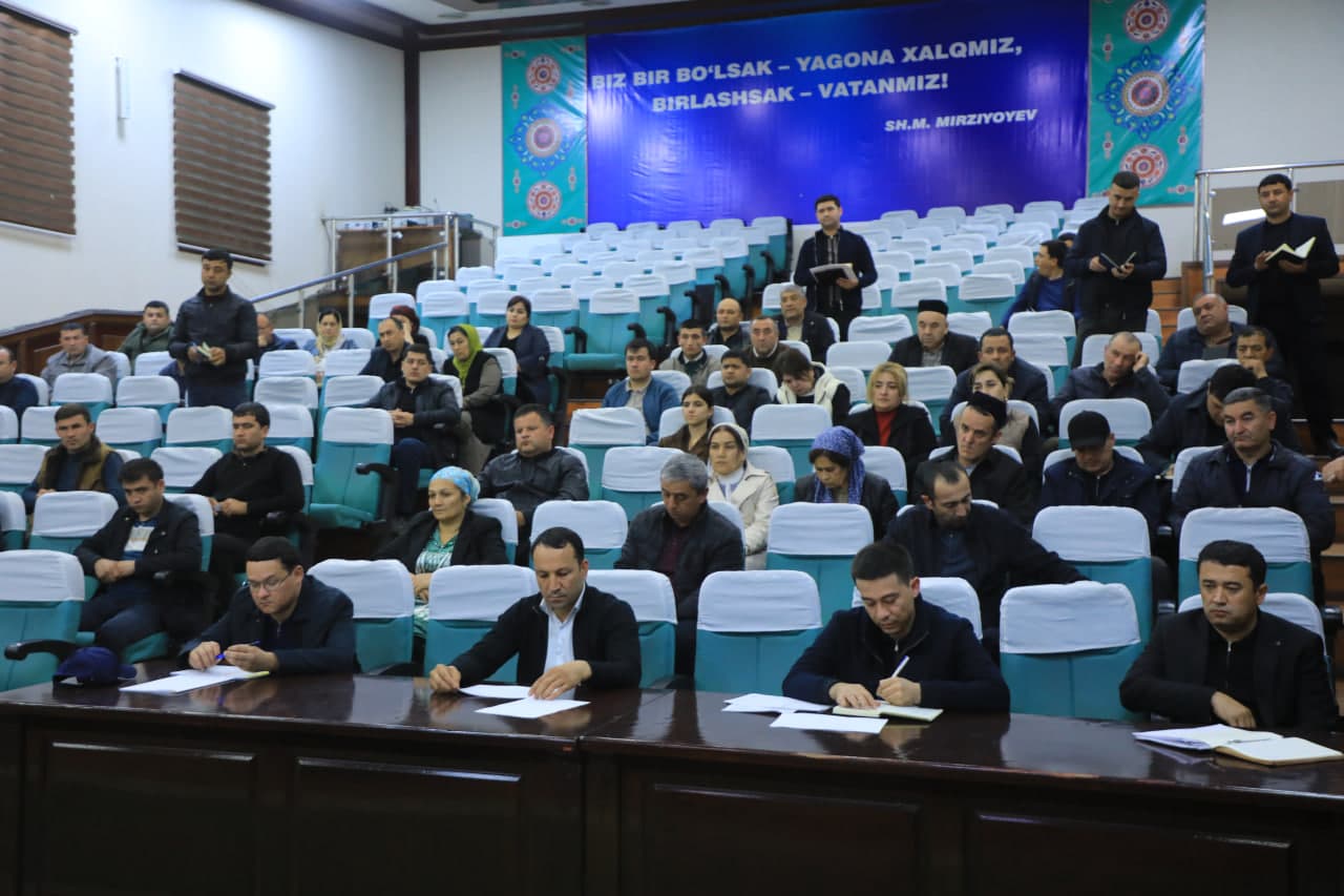 Cариосиё туманида аҳоли ва қишлоқ хўжалигини рўйхатга олиш жараёнлари муҳокама қилинди