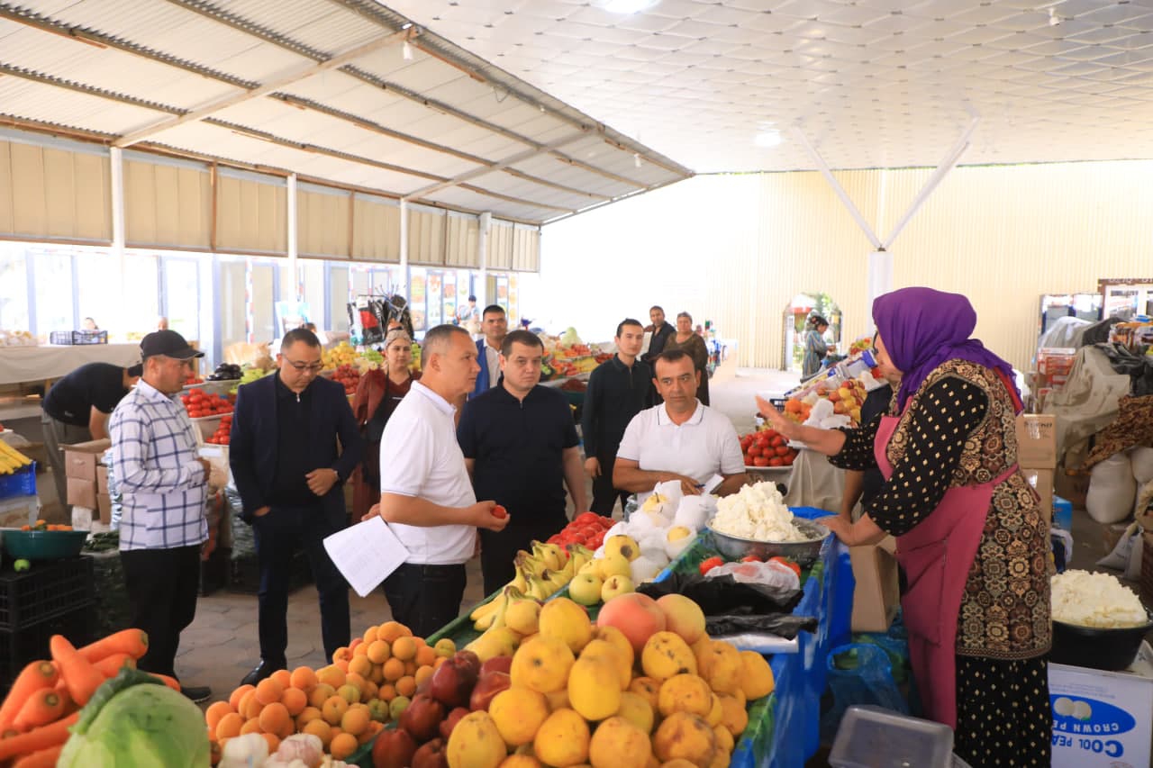 Sariosiyo dehqon (oziq-ovqat) bozorida narx-navo barqarorligi o‘rganildi