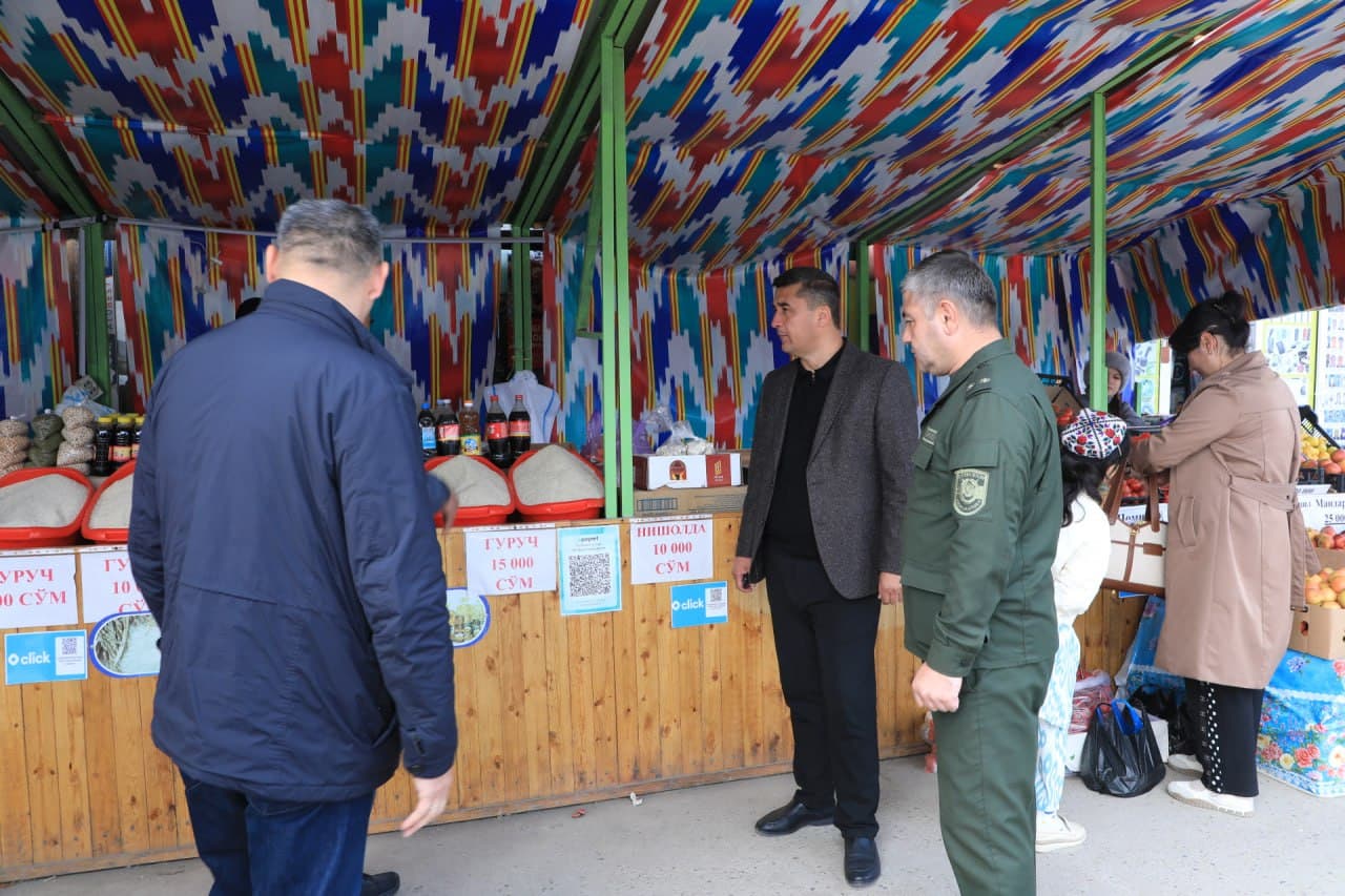 Qumqo‘rg‘on dehqon bozorida yarmarka faoliyati va raqamlashtirish jarayonlari o‘rganildi