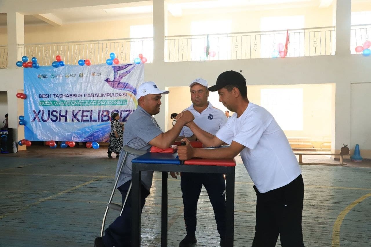 Qumqo‘rg‘on tumanida “Besh tashabbus paralimpiadasi” sport musobaqalari o‘tkazilmoqda