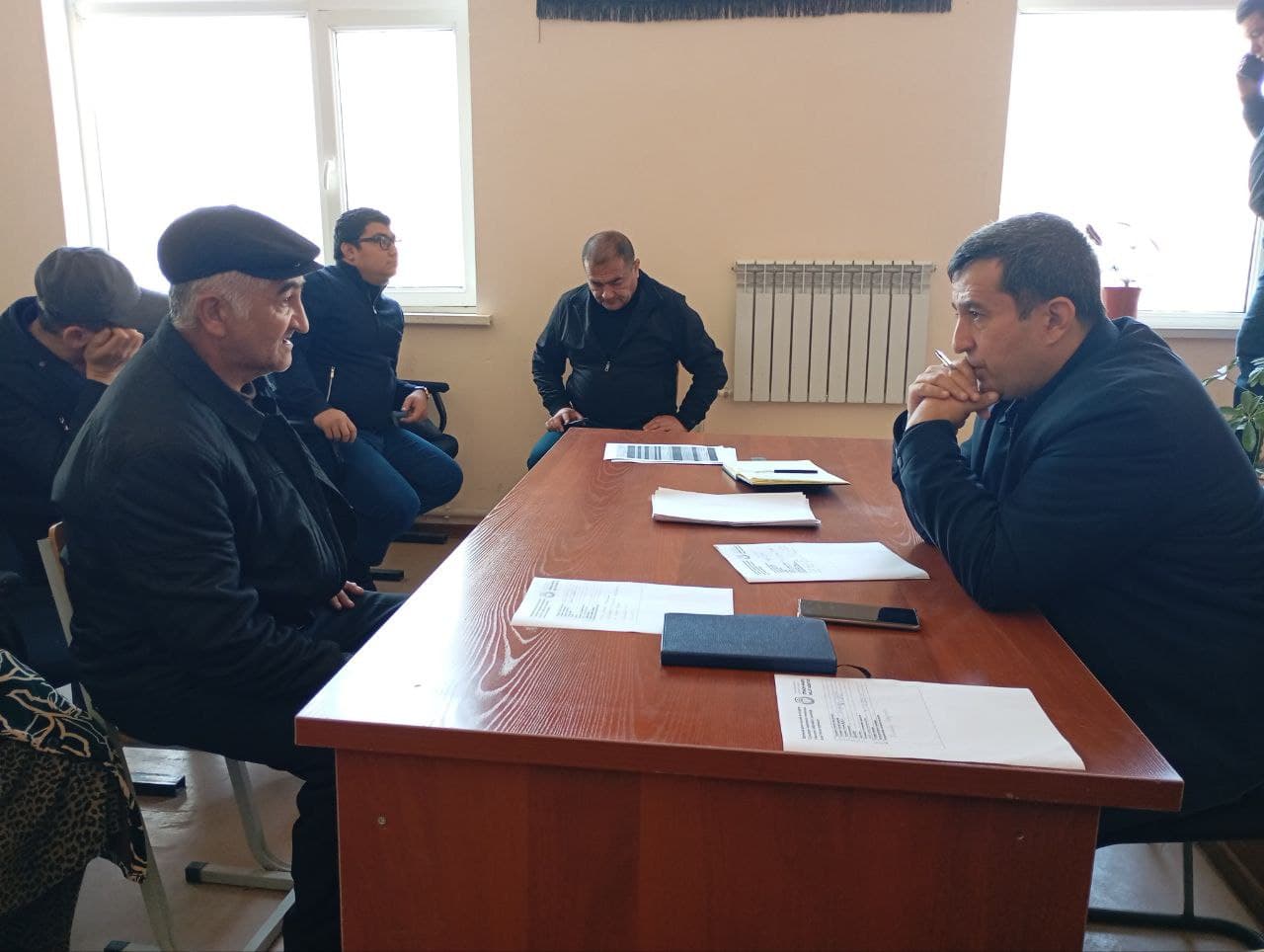 Karsagan mahallasida sayyor qabul o‘tkazildi