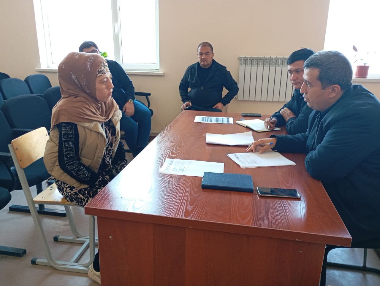 Karsagan mahallasida sayyor qabul o‘tkazildi