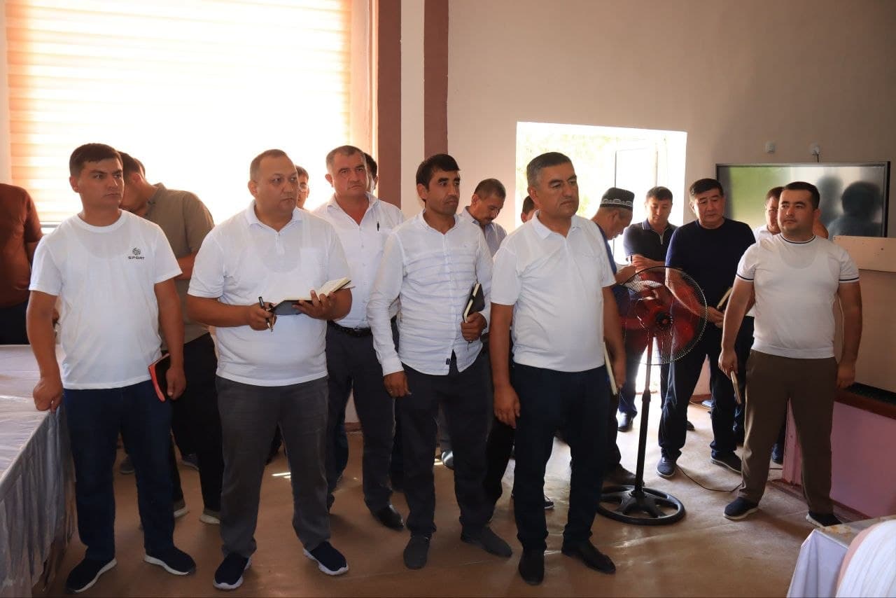 Tuman hokimi Otabek Mavlyanov sayyor qabul o‘tkazdi