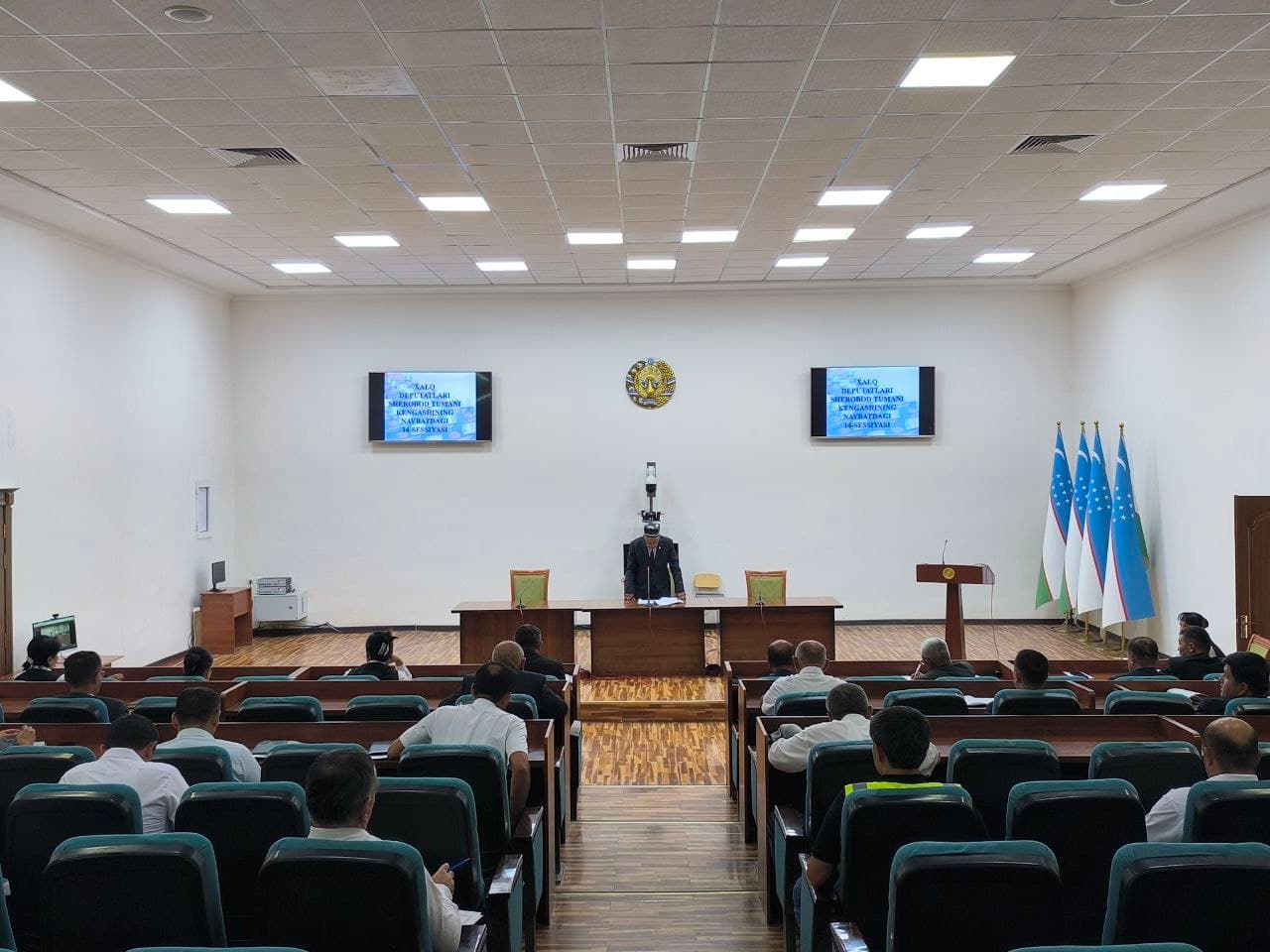 🇺🇿Халқ депутатлари Шеробод туман Кенгашининг навбатдаги 14-сессияси бўлиб ўтди.