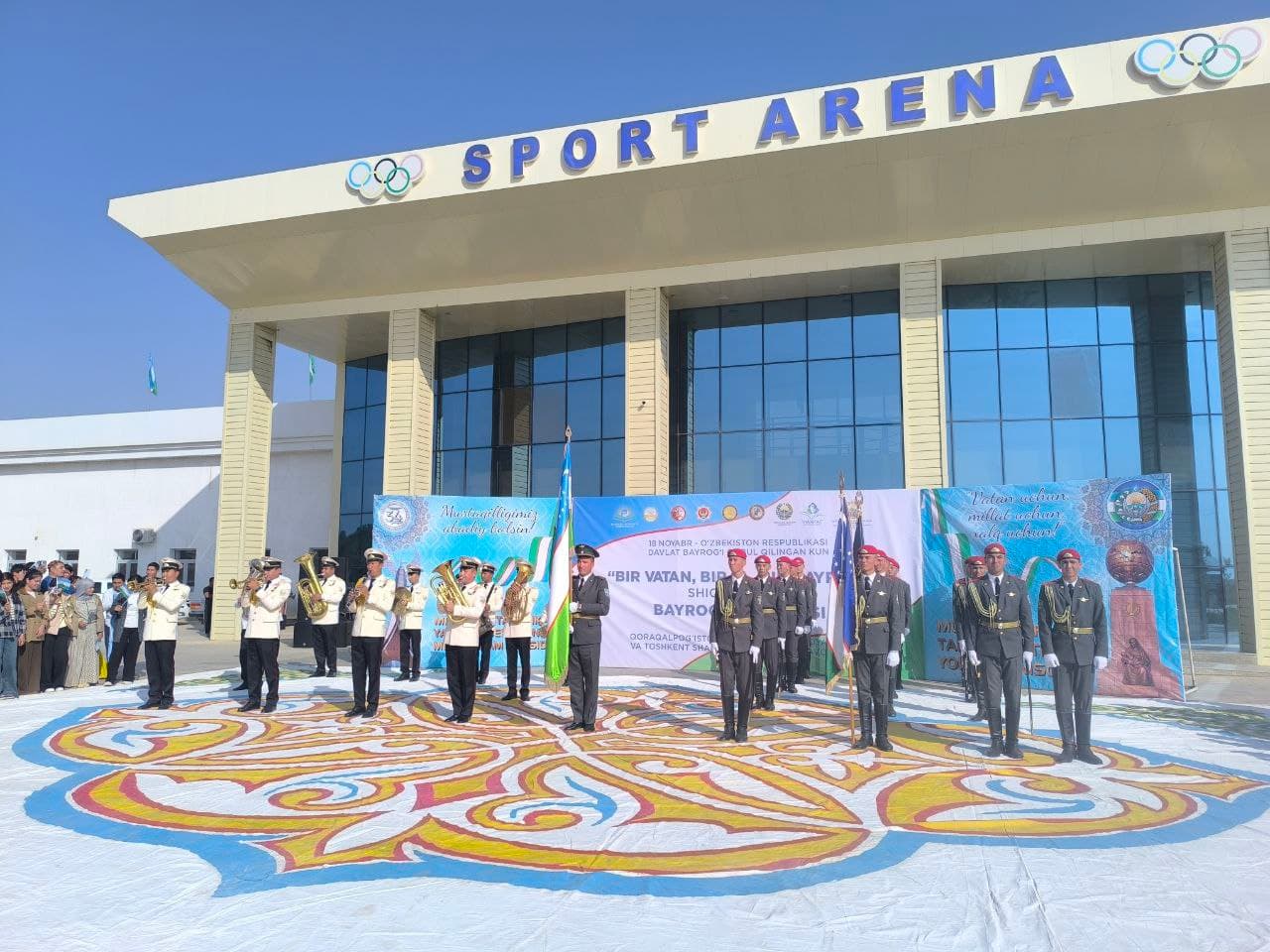 💠“Bir Vatan, bir el, bir bayroq!” shiori ostida bayroq estafetasi Sherobodda davom etmoqda