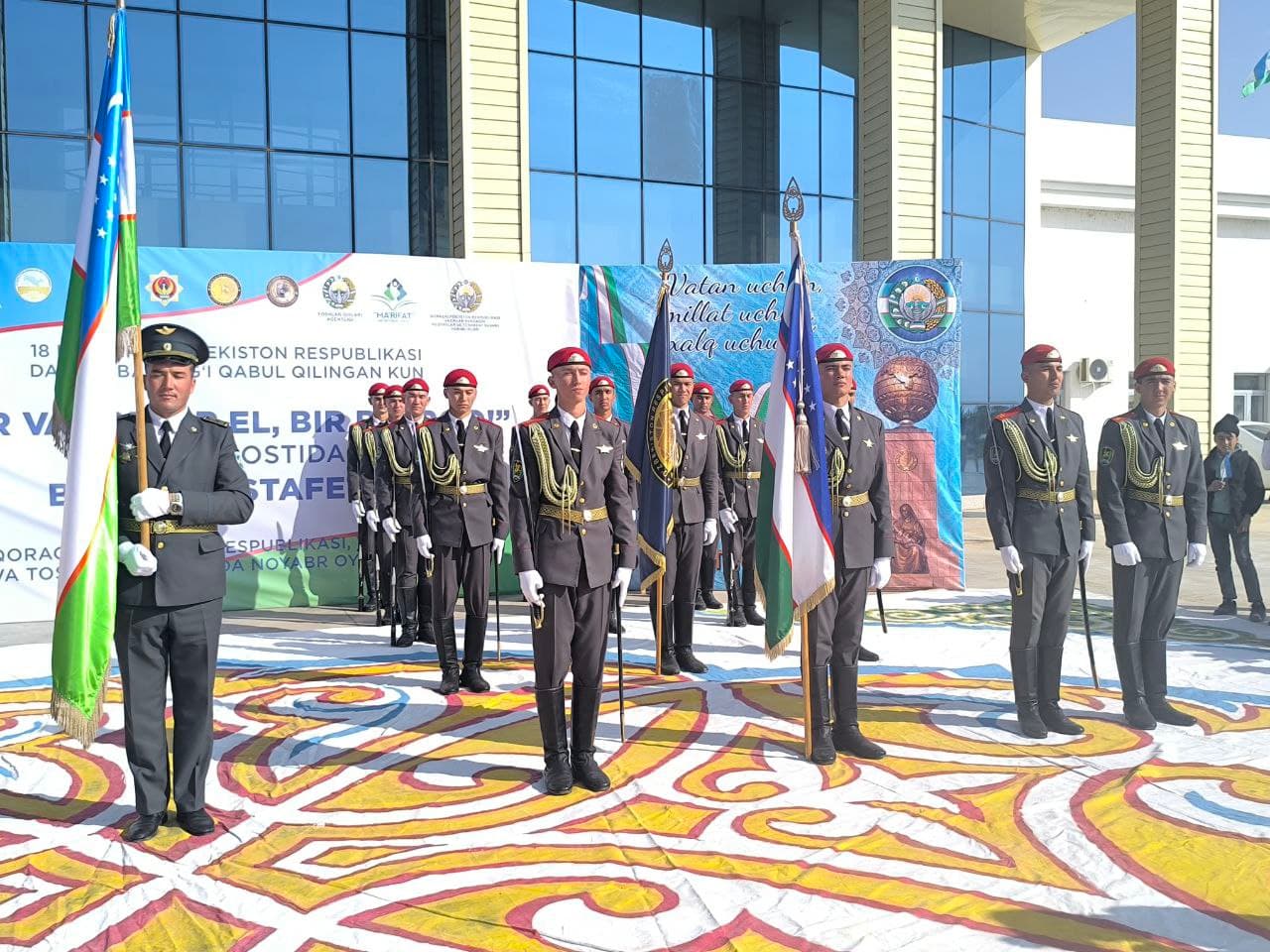 💠“Bir Vatan, bir el, bir bayroq!” shiori ostida bayroq estafetasi Sherobodda davom etmoqda