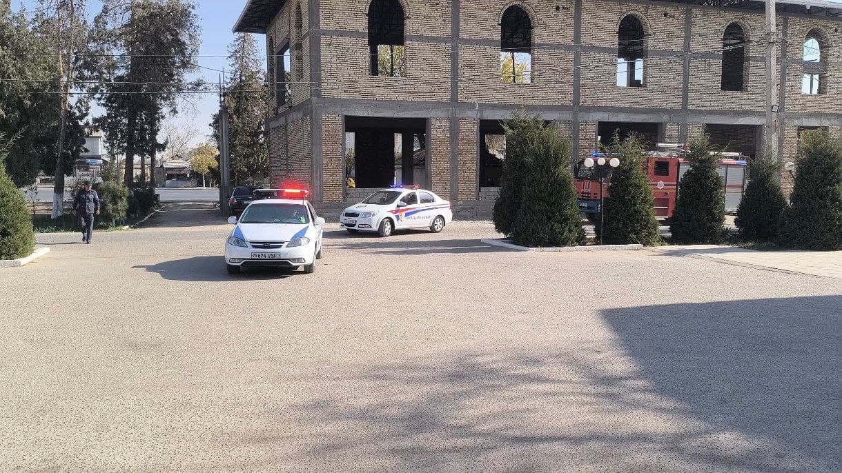 Sherobodda favqulodda vaziyatlar bo‘yicha amaliy mashg‘ulot o‘tkazildi