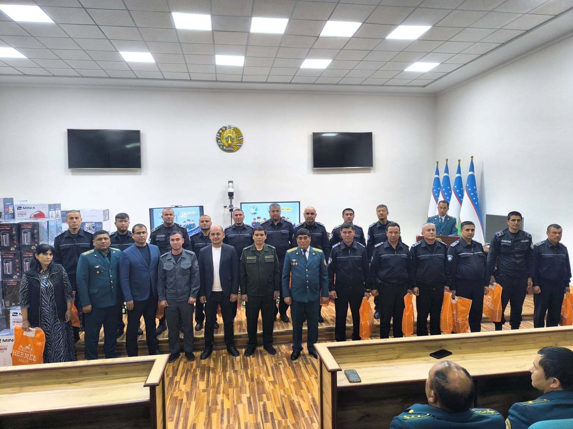 🇺🇿 🅰Sherobod tumanida Ichki ishlar organlari xodimlari kuni tantanali nishonlandi
