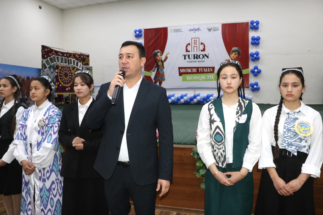 "Turon" maktab teatri tanlovining tuman bosqichi