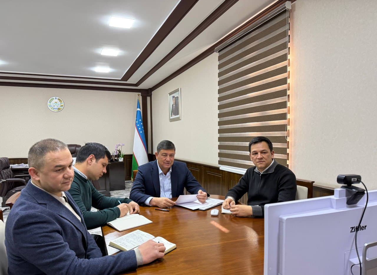 Qarshi shahri hokimi Janubiy Koreya kompaniyasi vakillari bilan onlayn muloqot o‘tkazdi