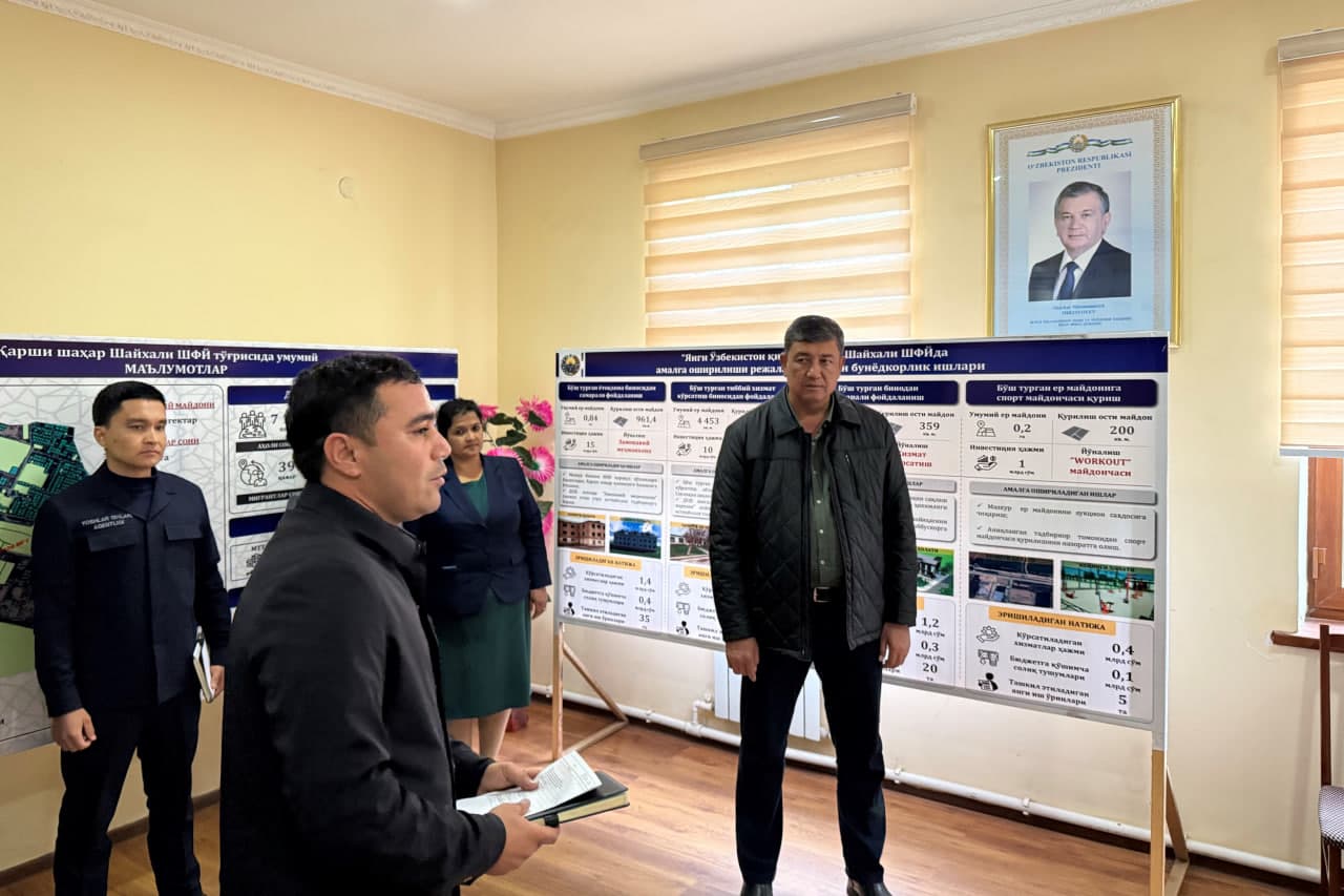 Qarshi shahri “Shayxali” mahallasida infratuzilma yanada yaxshilanadi