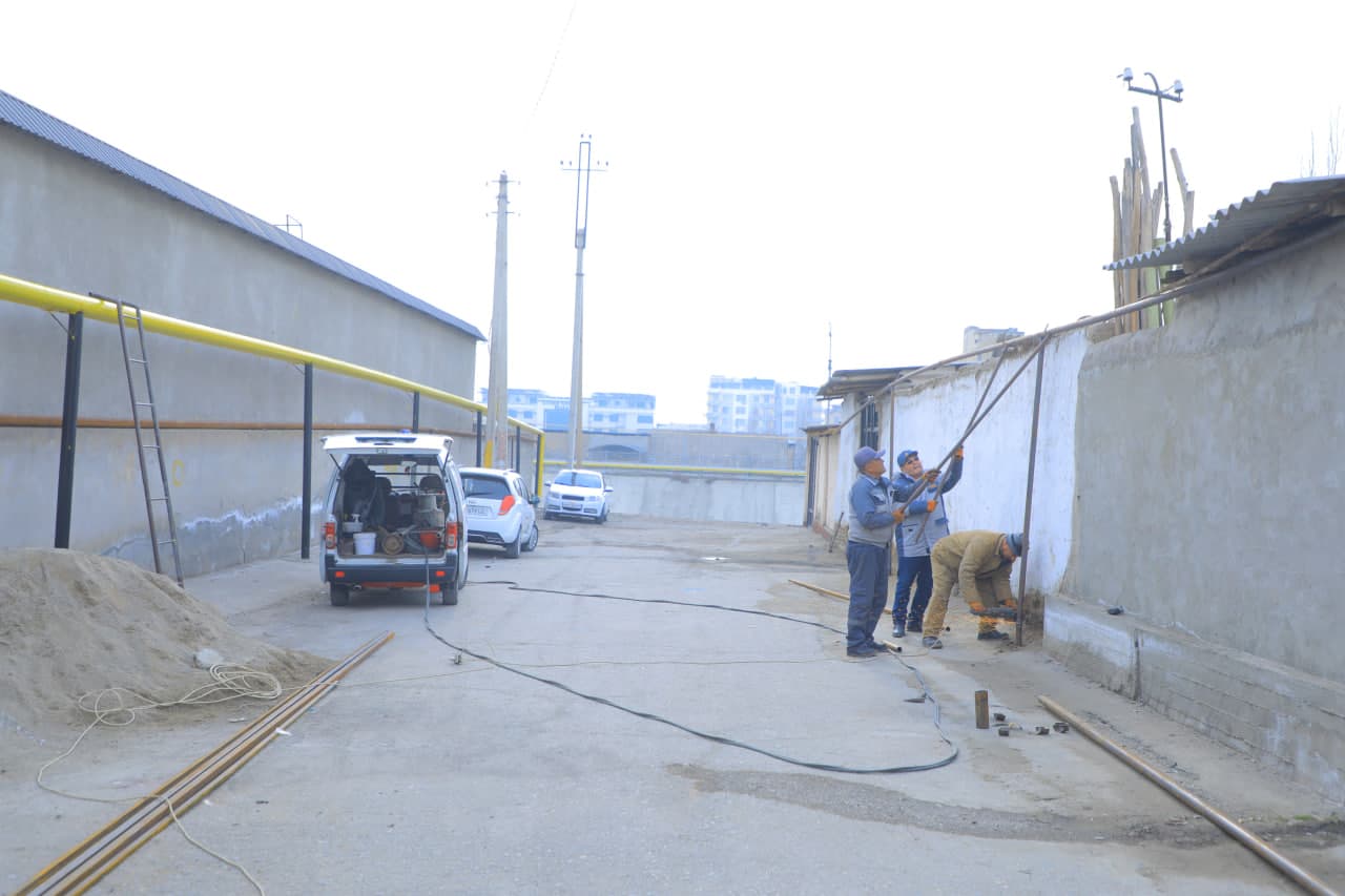 “Guliston”da gaz tarmoqlari gidravlik va estetik jihatdan tartibga keltirilmoqda