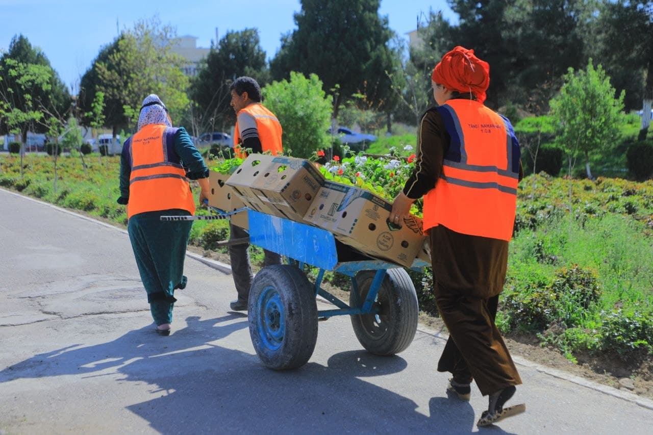 Namanganning tashrif qog‘ozi — gullar bayramiga qizg‘in hozirlik boshlandi