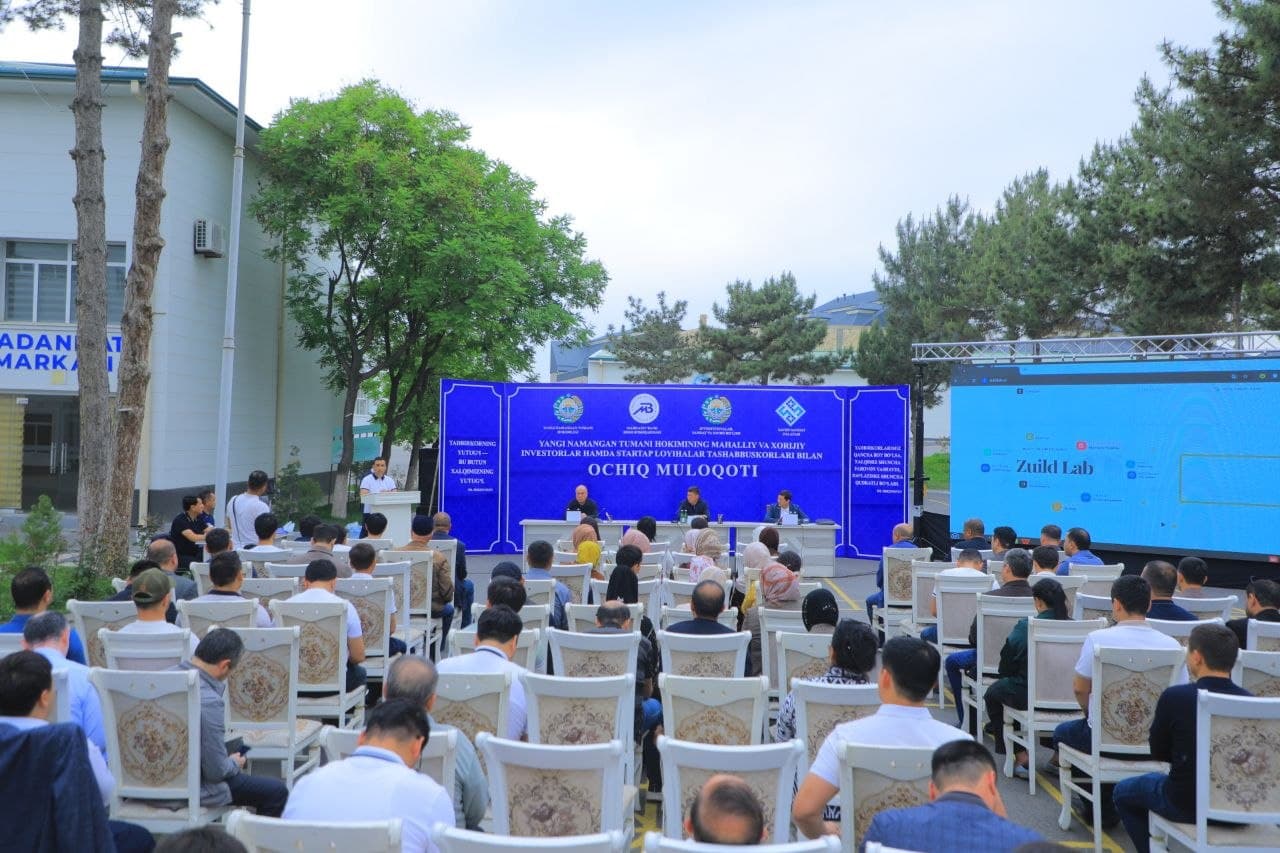 Yangi Namangan tumanida tadbirkorlar va investorlar bilan ochiq muloqot o‘tkazildi