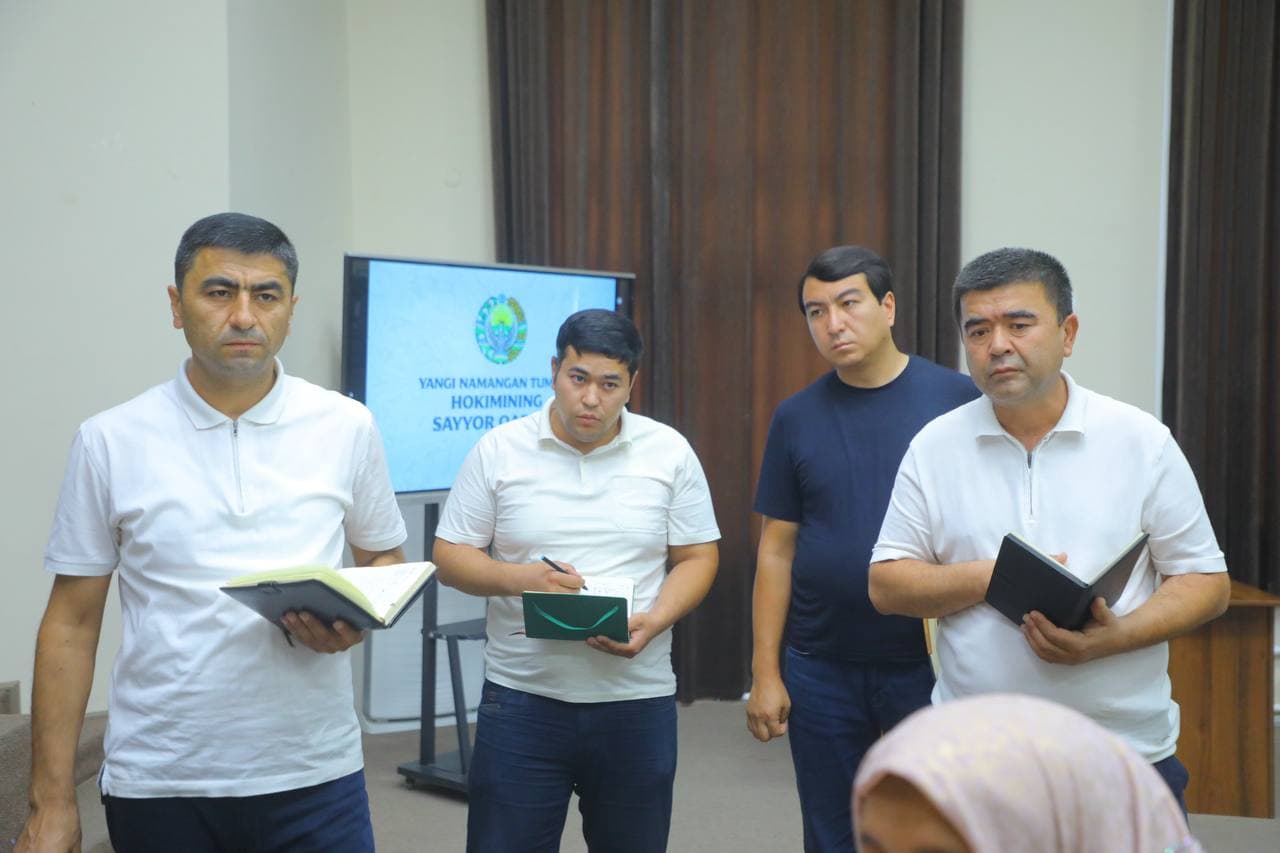 Yangi Namangan tumani hokimining navbatdagi sayyor qabuli o‘tkazildi