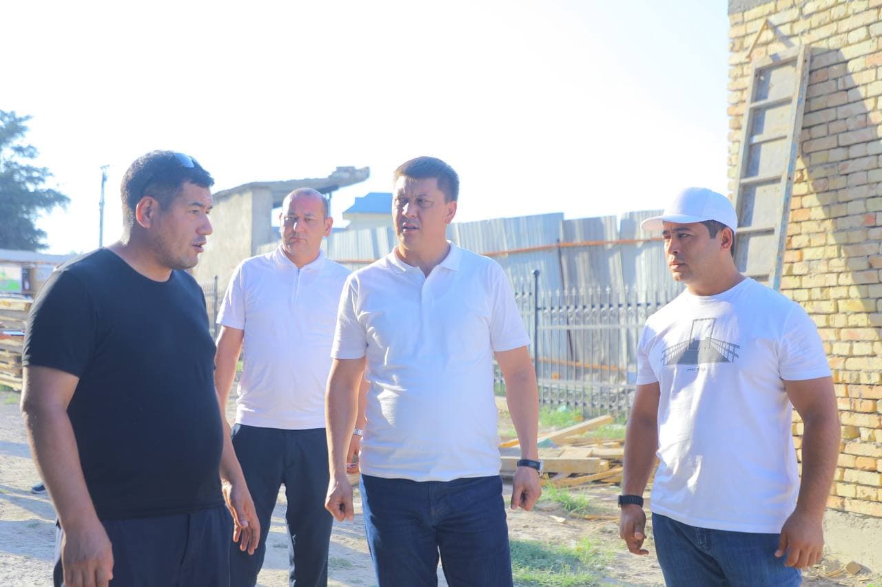 Yangi Namangan tumanida SES bo‘limi uchun yangi bino qurilmoqda