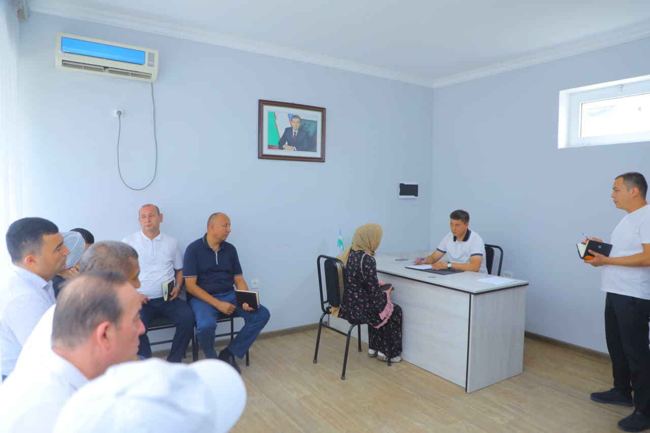 Tuman hokimining shaxsiy qabuli o‘tkazildi