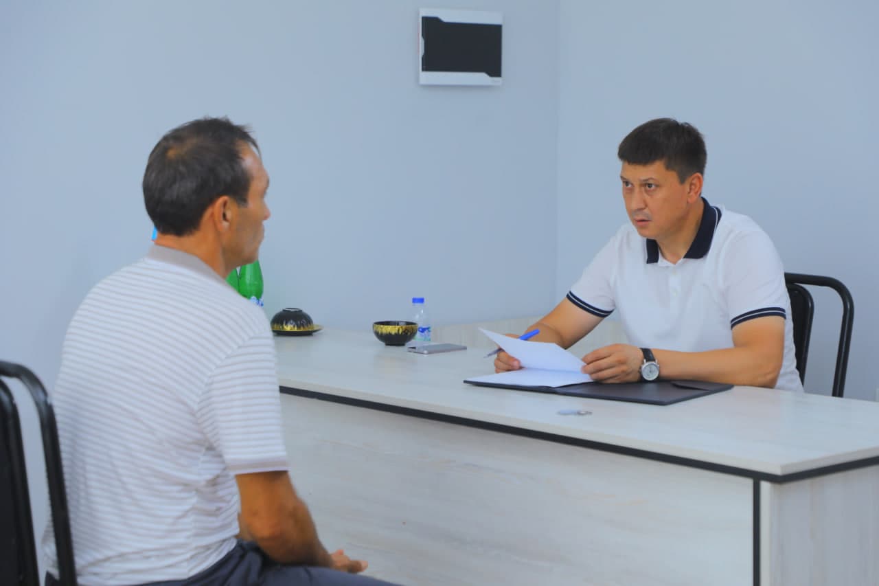 Tuman hokimining shaxsiy qabuli o‘tkazildi