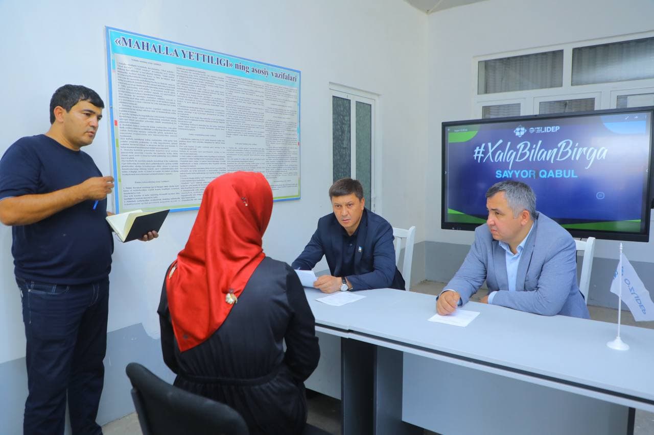 “Ishonch” mahallasida sayyor qabul o‘tkazildi